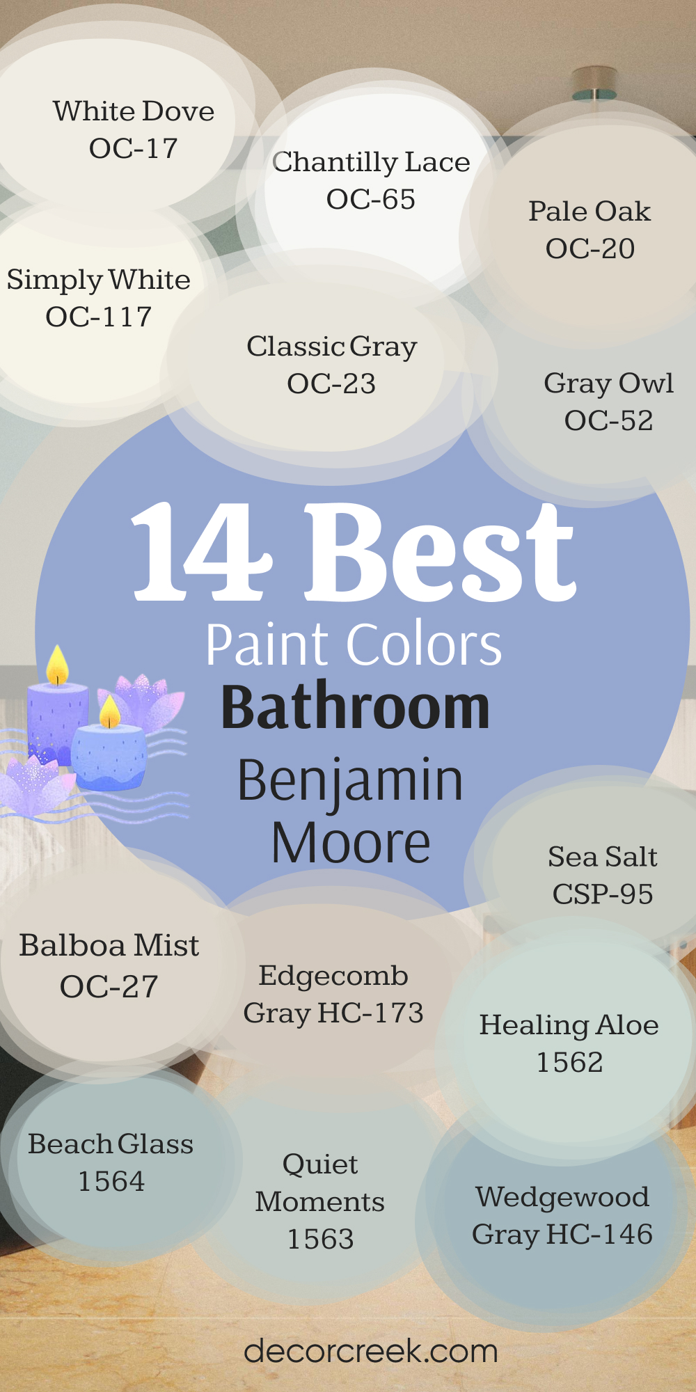 14 Best Bathroom Paint Colors by Benjamin Moore