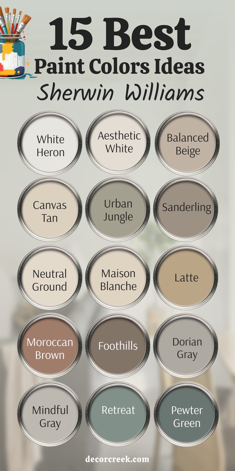 15 best Sherwin williams paint color ideas