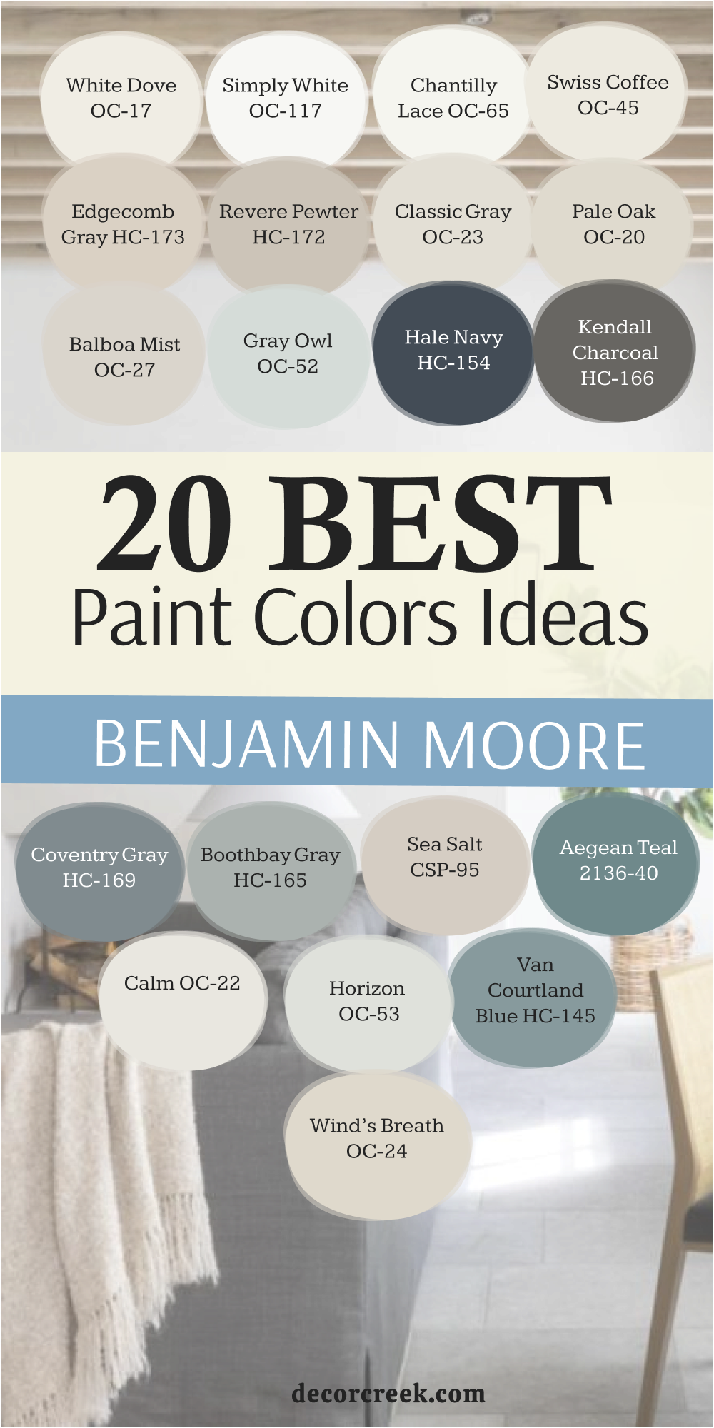 20 best benjamin moore paint color ideas