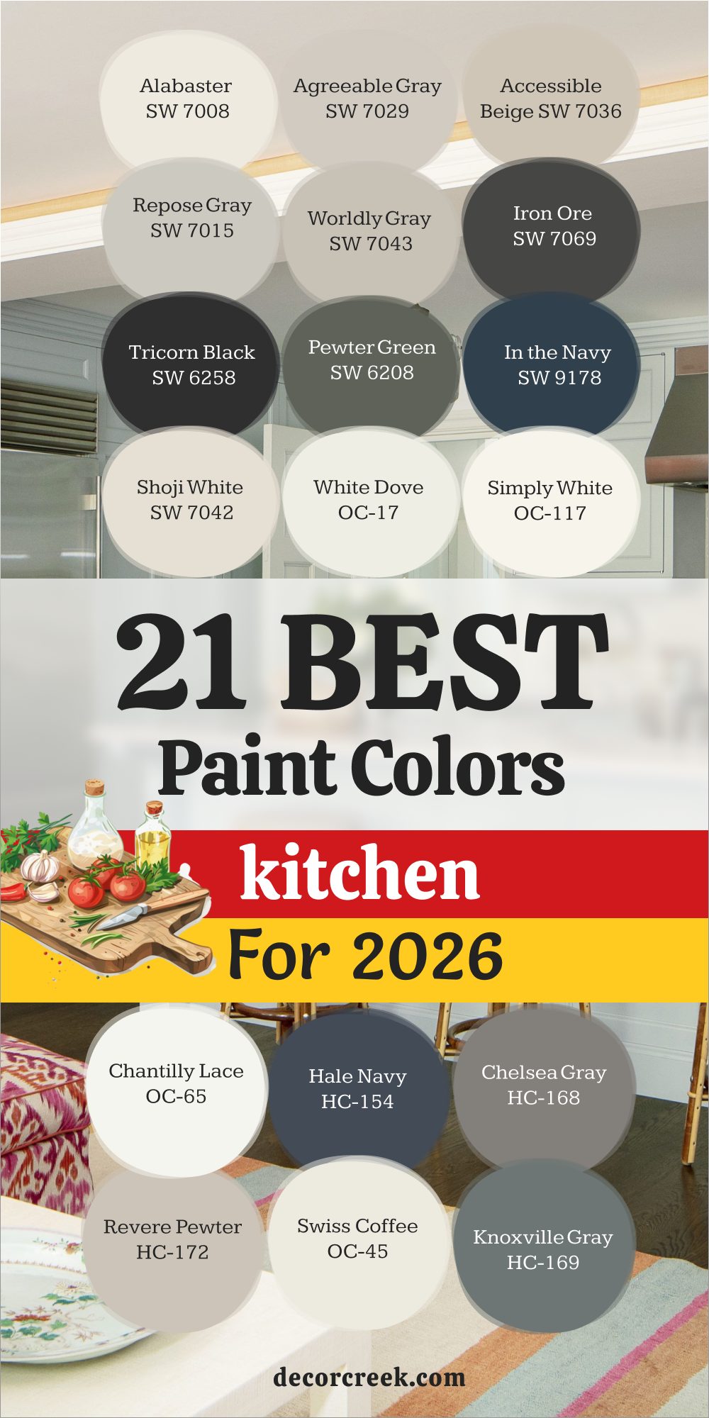 21 best kitchen paint colors for 2026