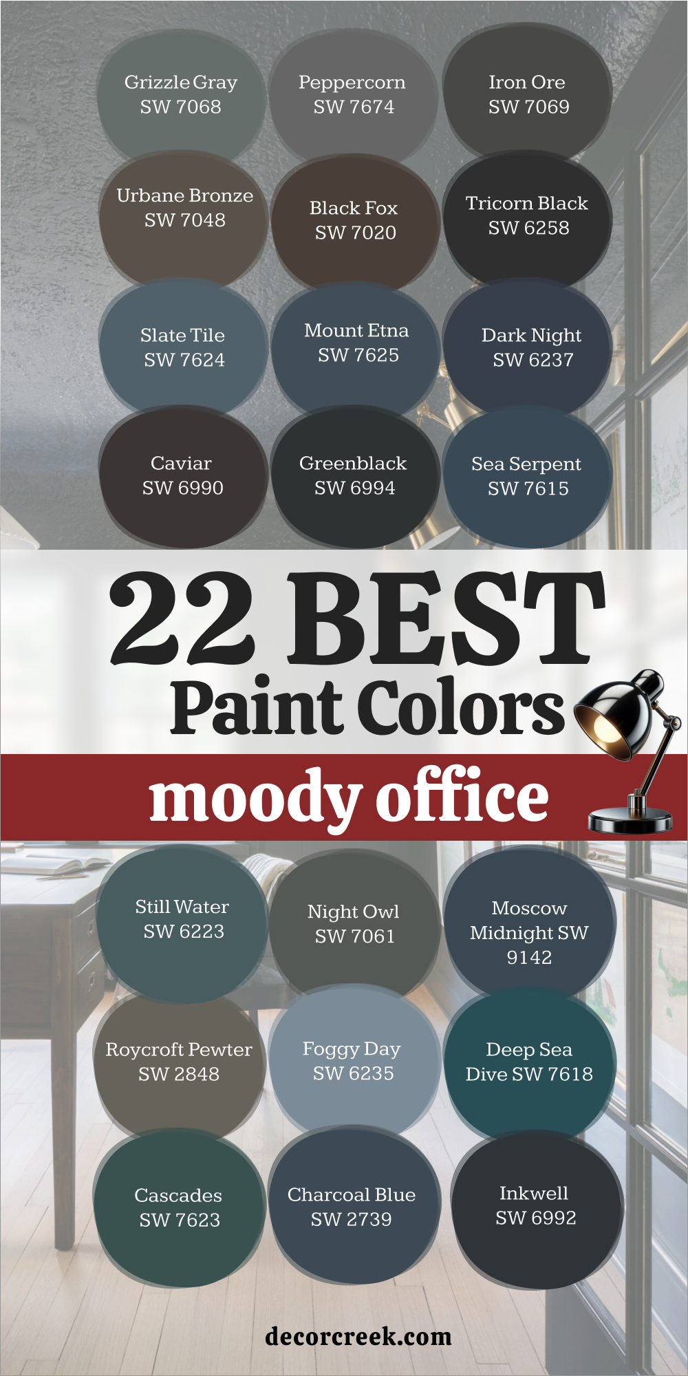 22 moody office paint colors