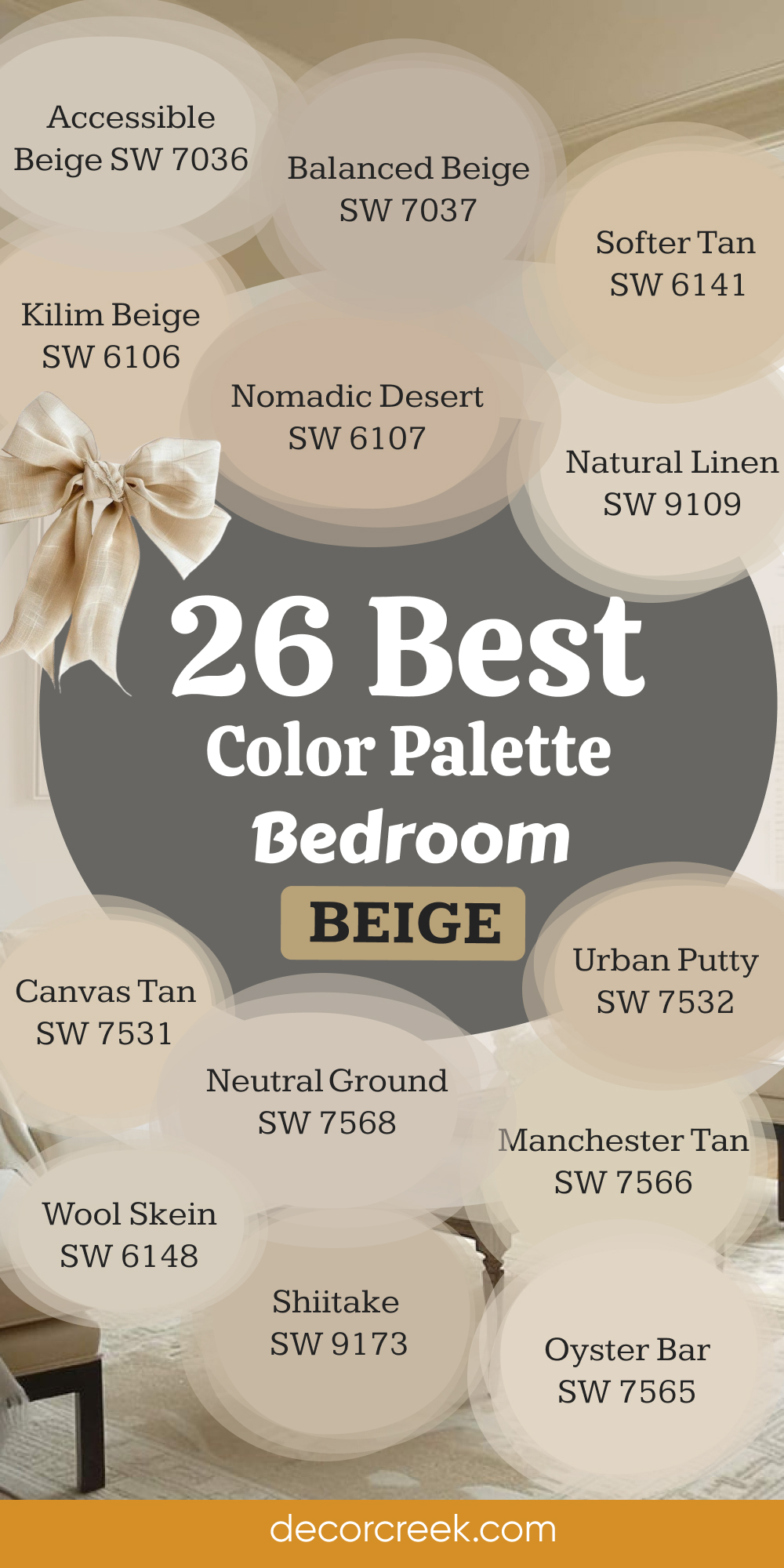 26 best beige color palette for the bedroom