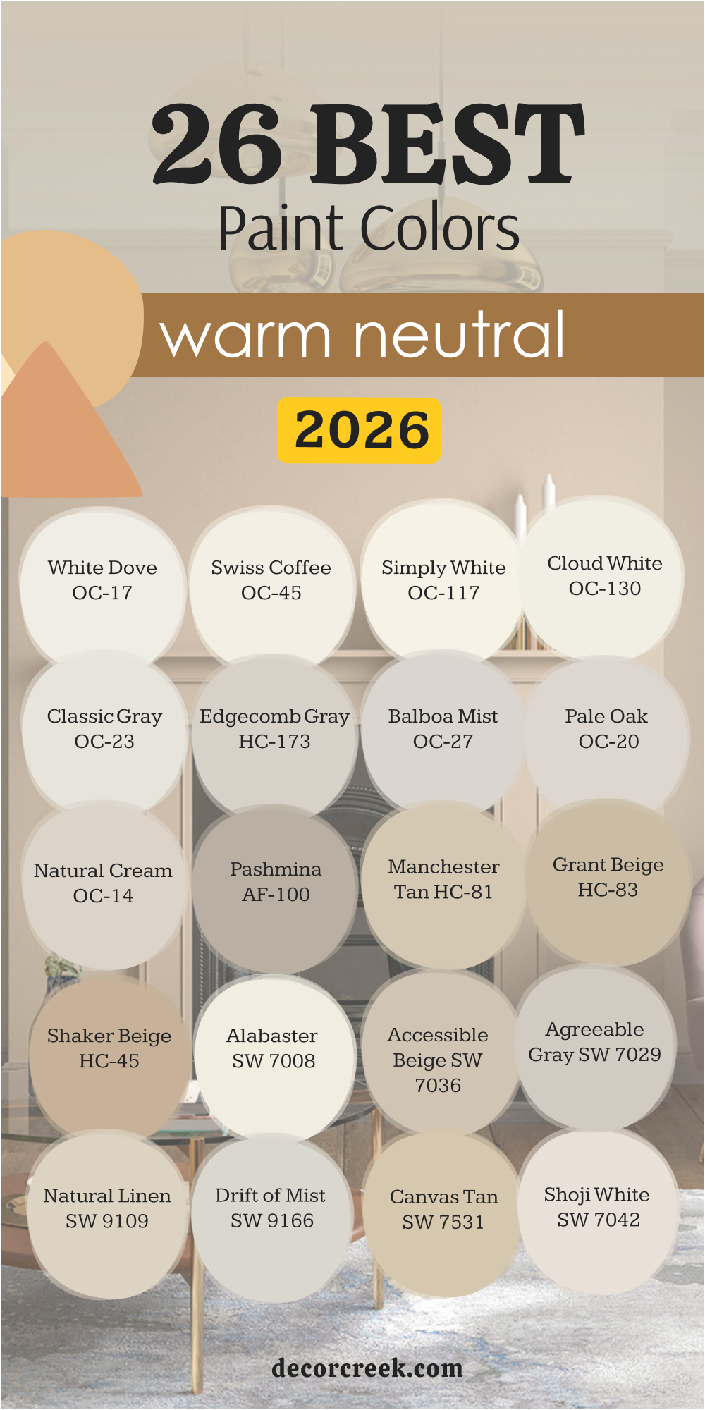 26 best warm neutral paint colors for 2026