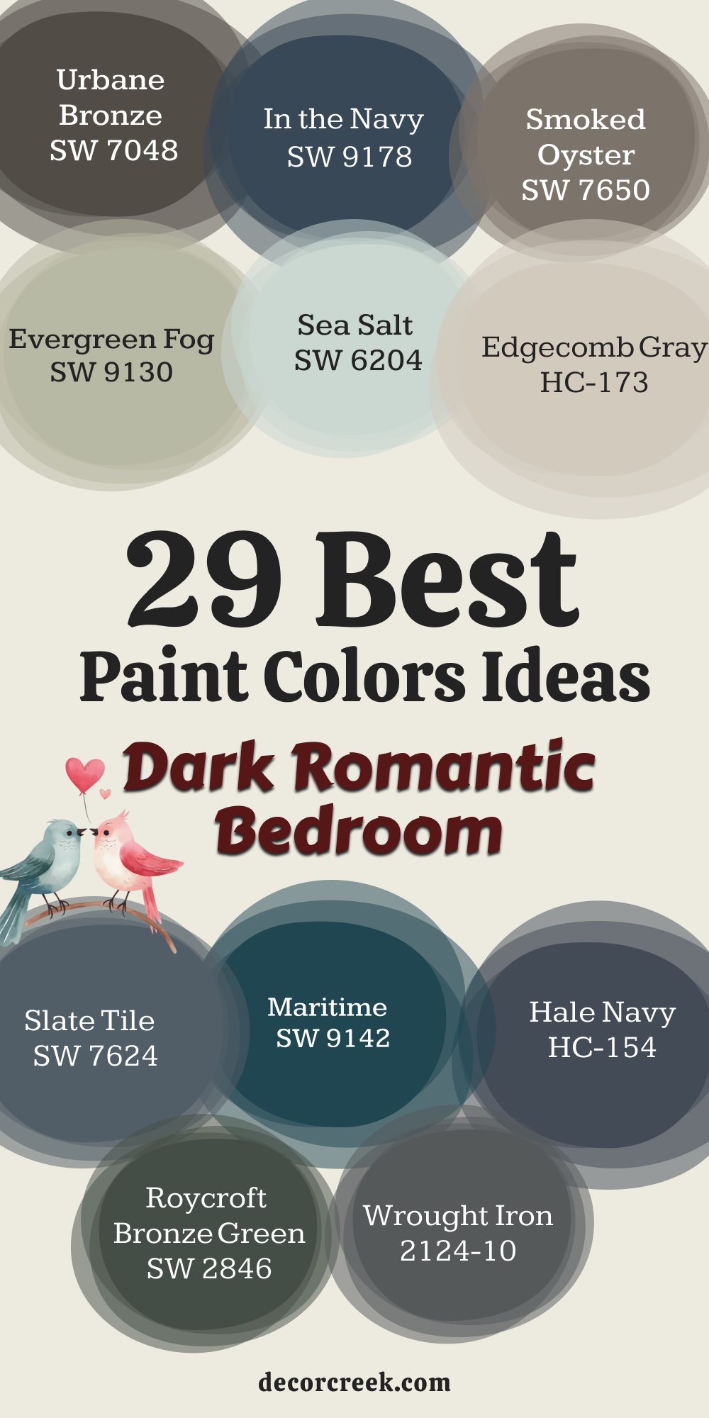 29 best dark romantic bedroom paint color ideas