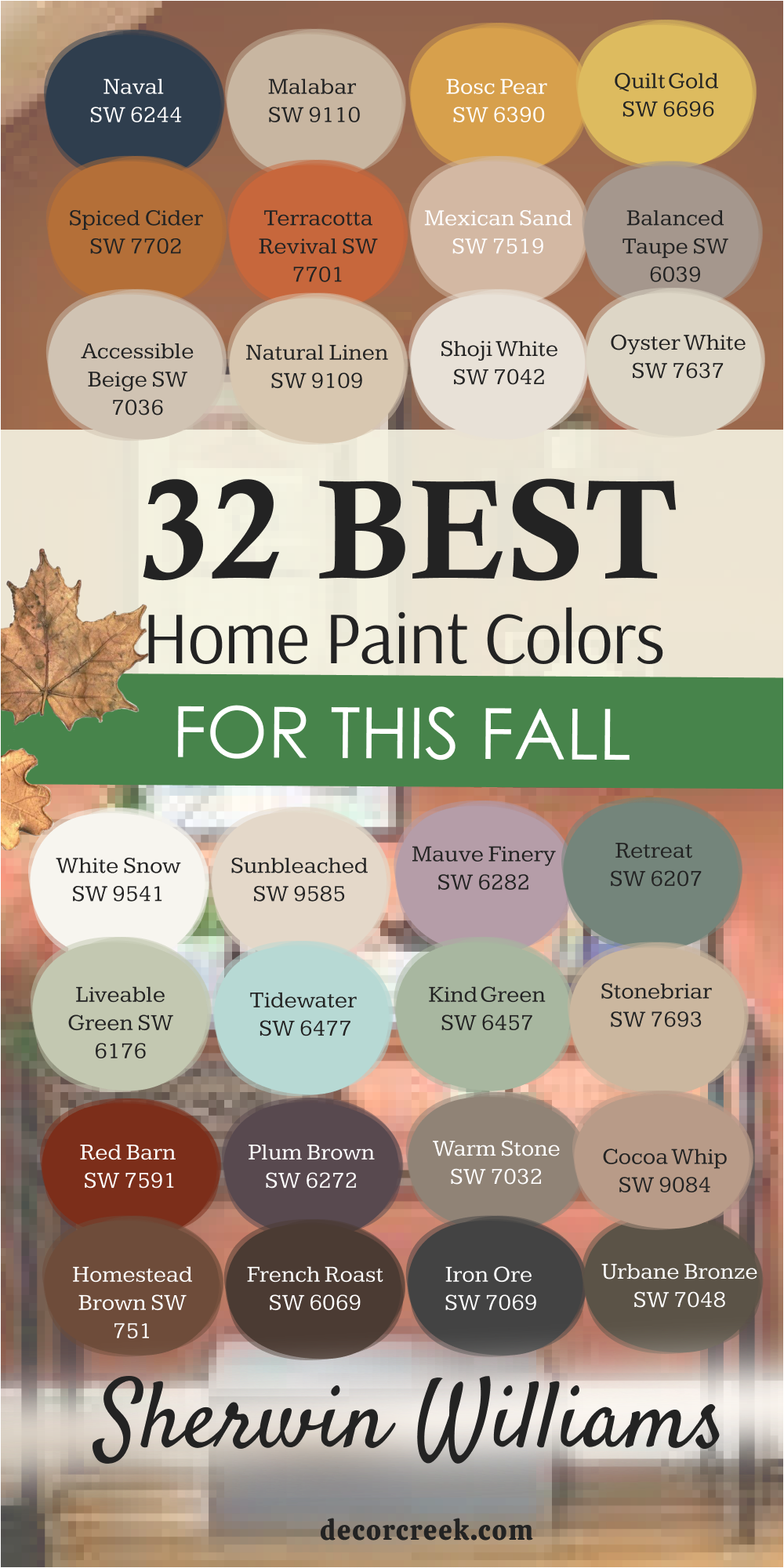 32 best home paint colors for this fall from sherwin williams