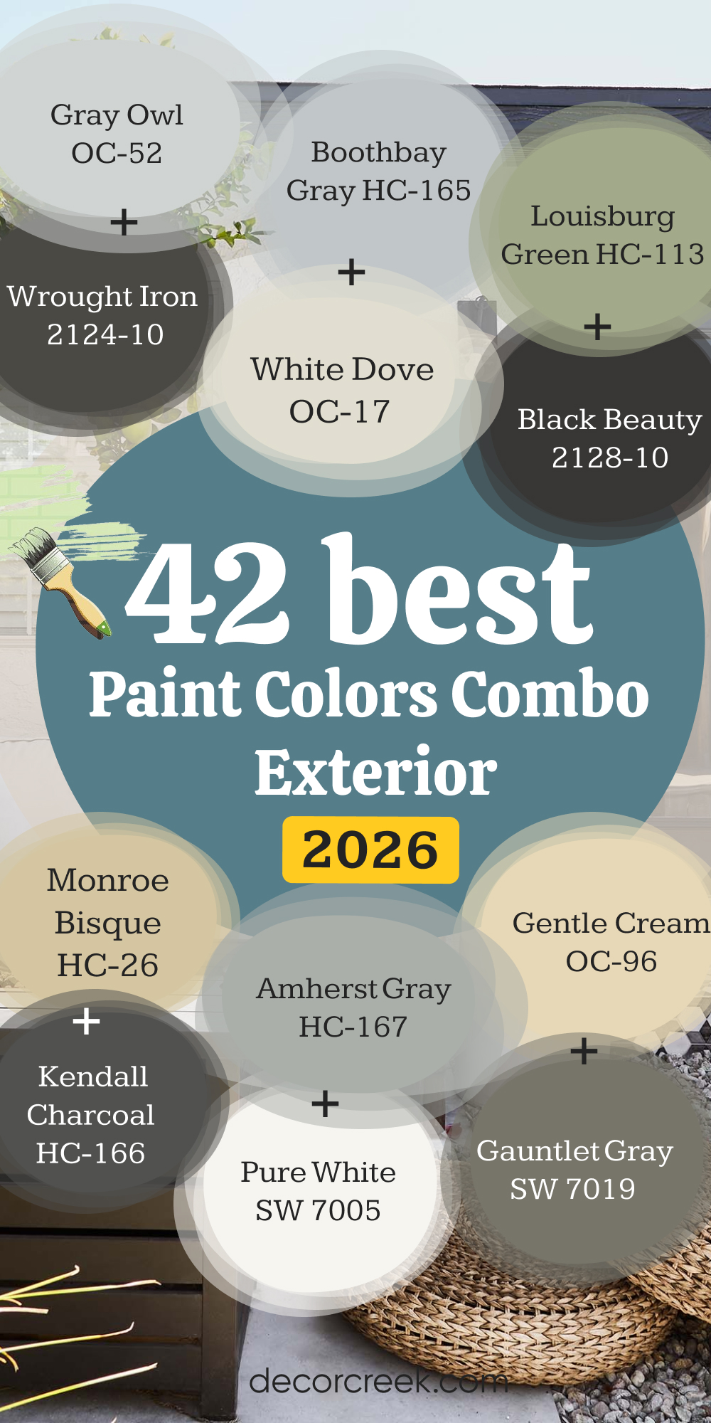 42 best exterior paint color combo for 2026