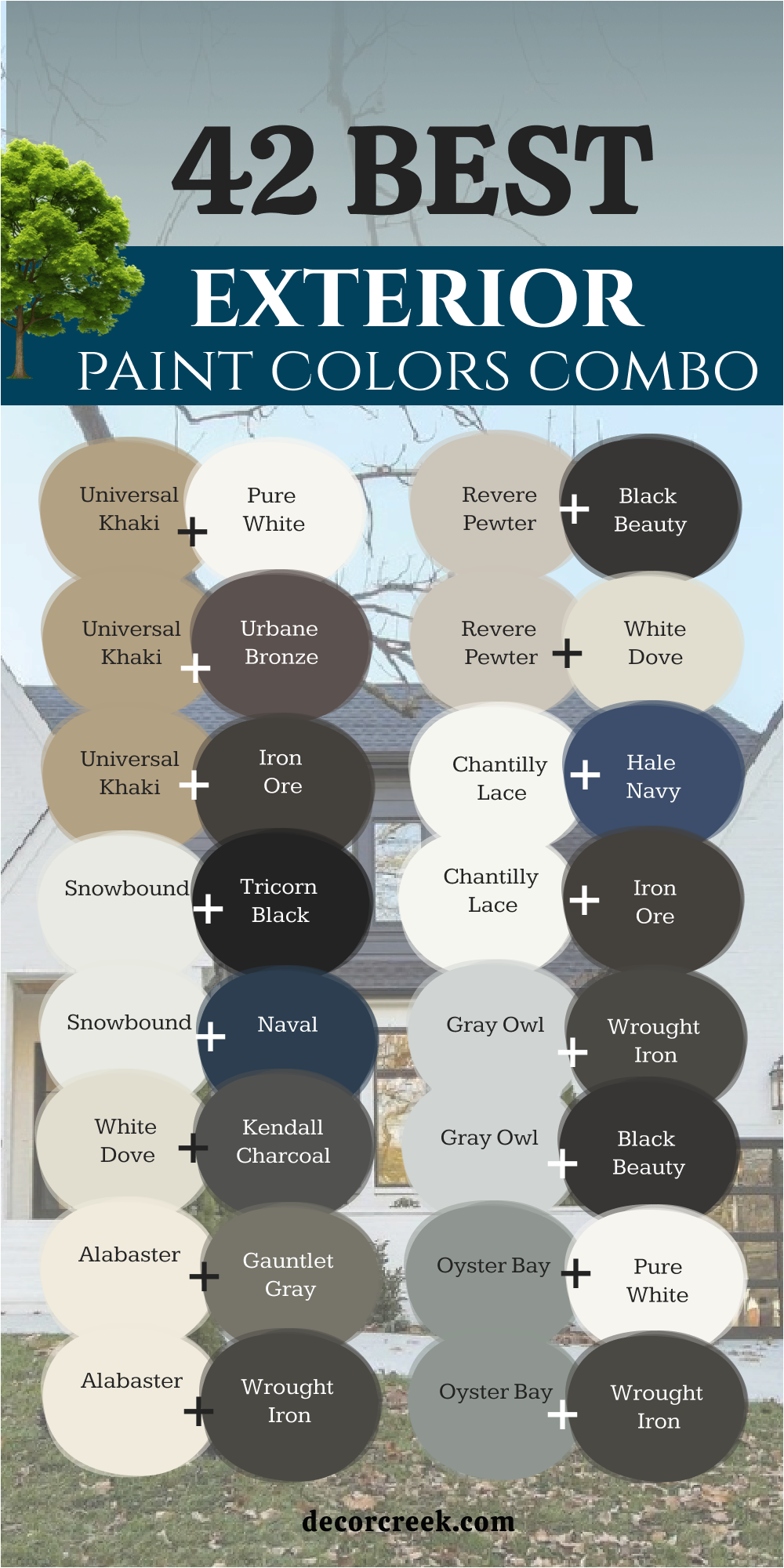 42 best exterior paint color combo