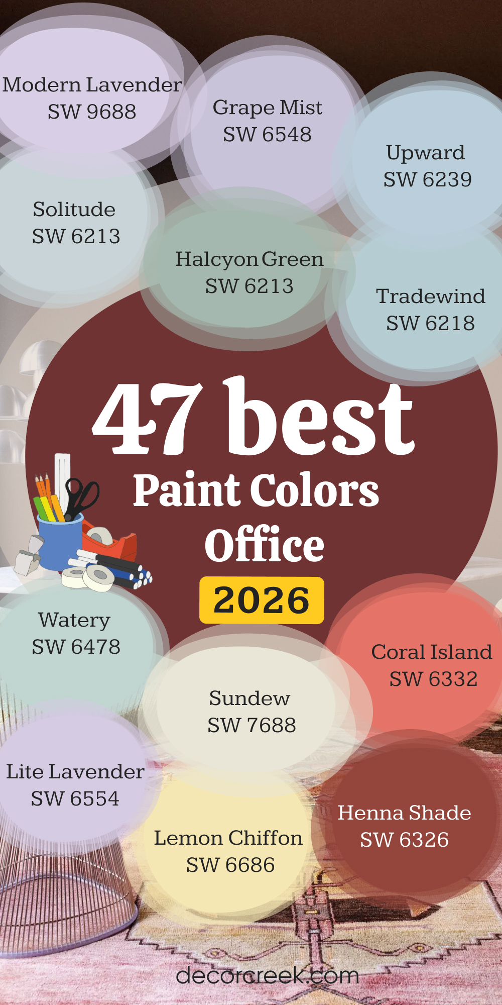 47 best office paint colors in 2026