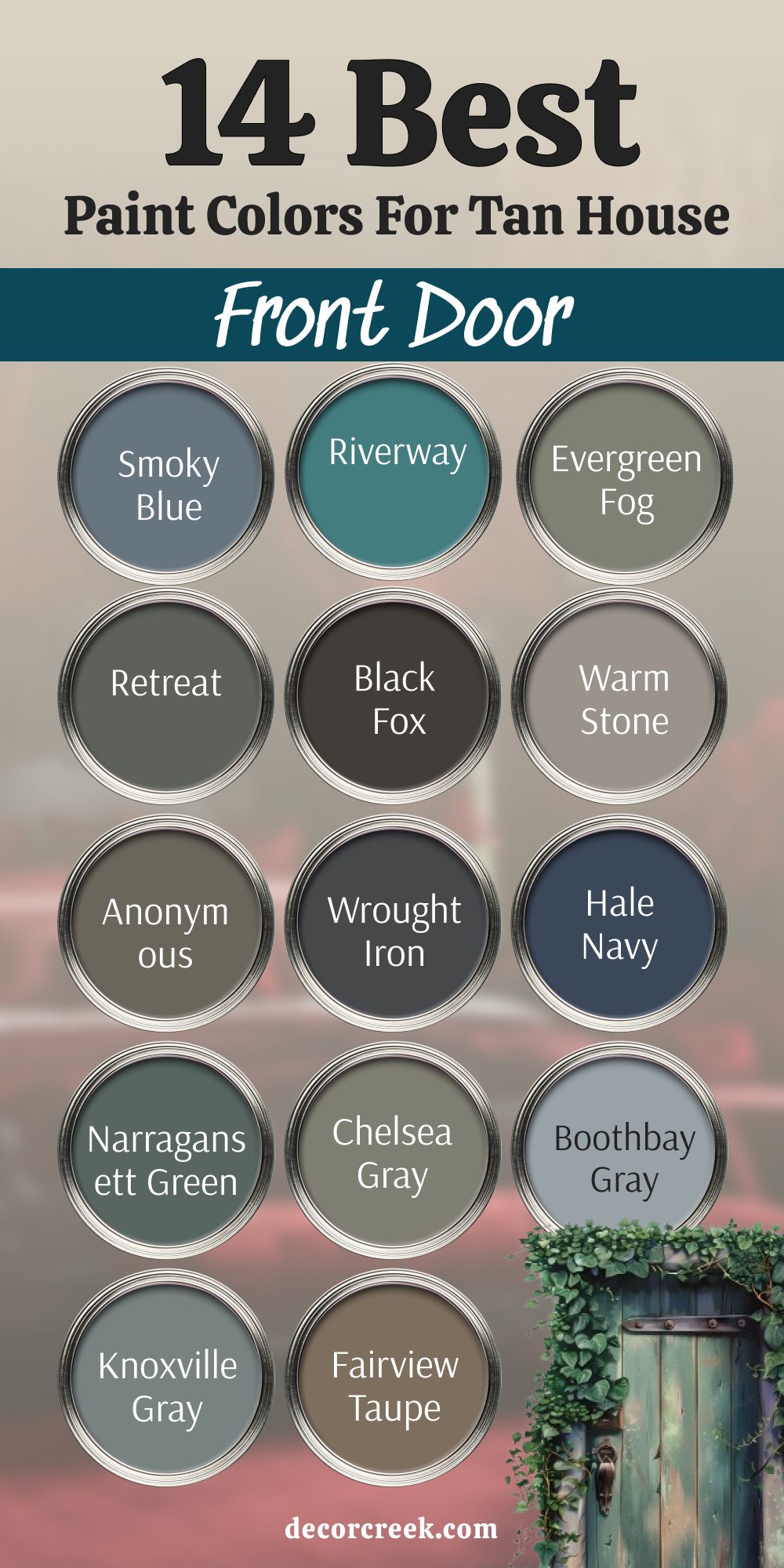 14 front door paint colors for tan house