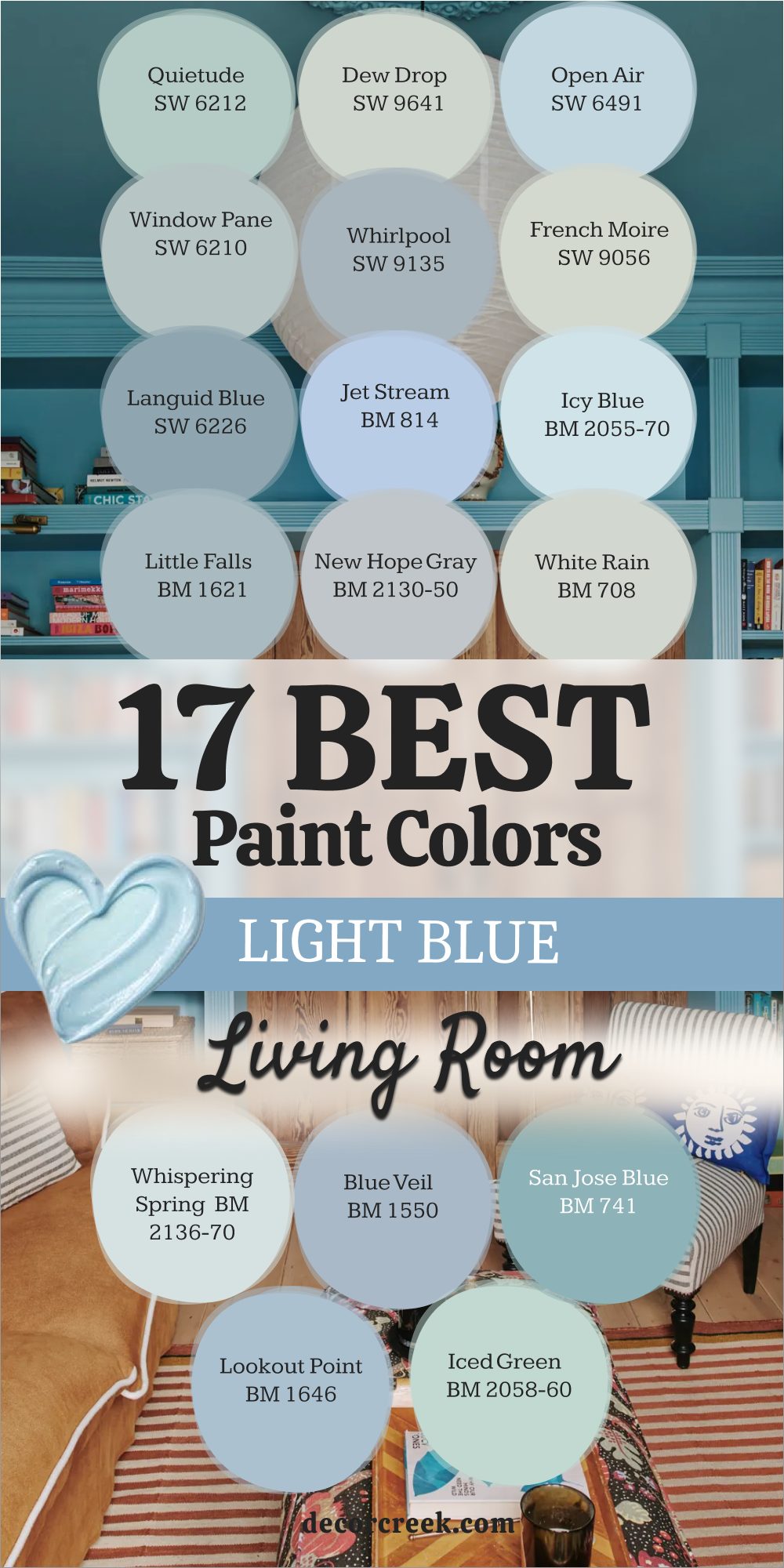 17 best light blue living room paint color
