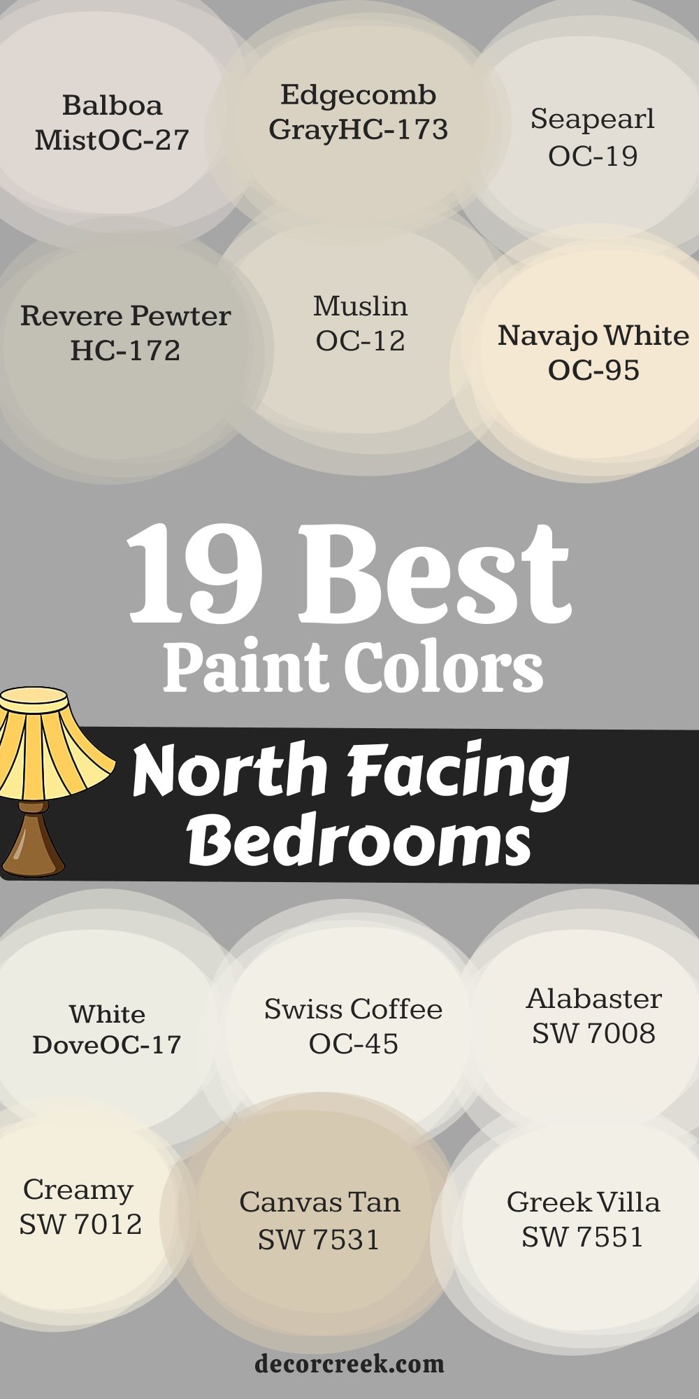 19 Best Paint Colors for North Facing Bedrooms
