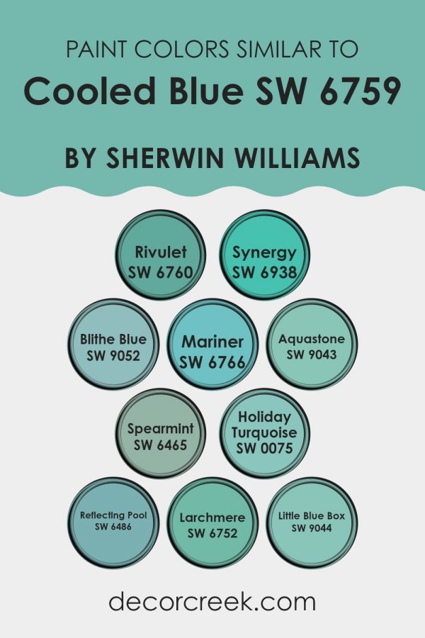 Cooled Blue SW 6759 Paint Color by Sherwin Williams - DecorCreek