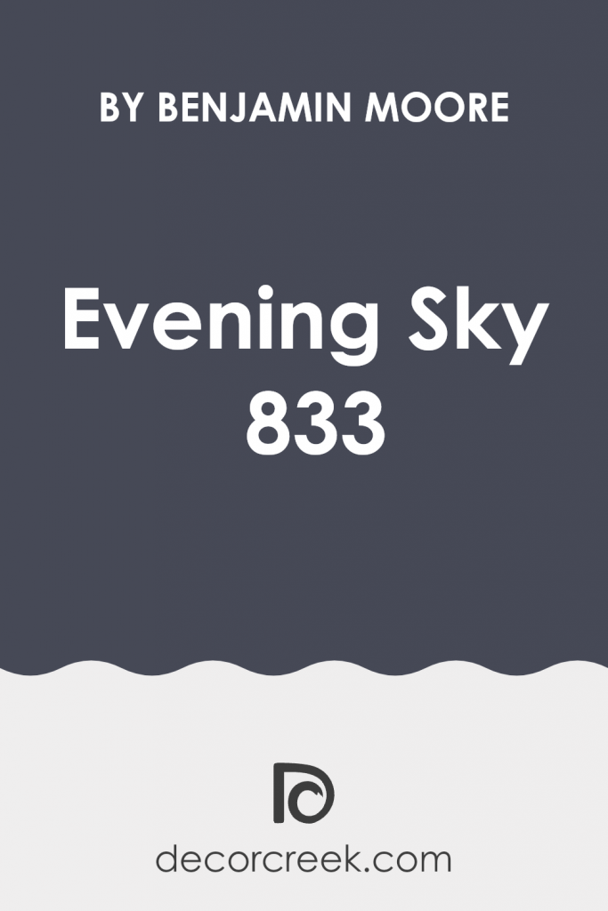 Evening Sky 833 Paint Color by Benjamin Moore - DecorCreek