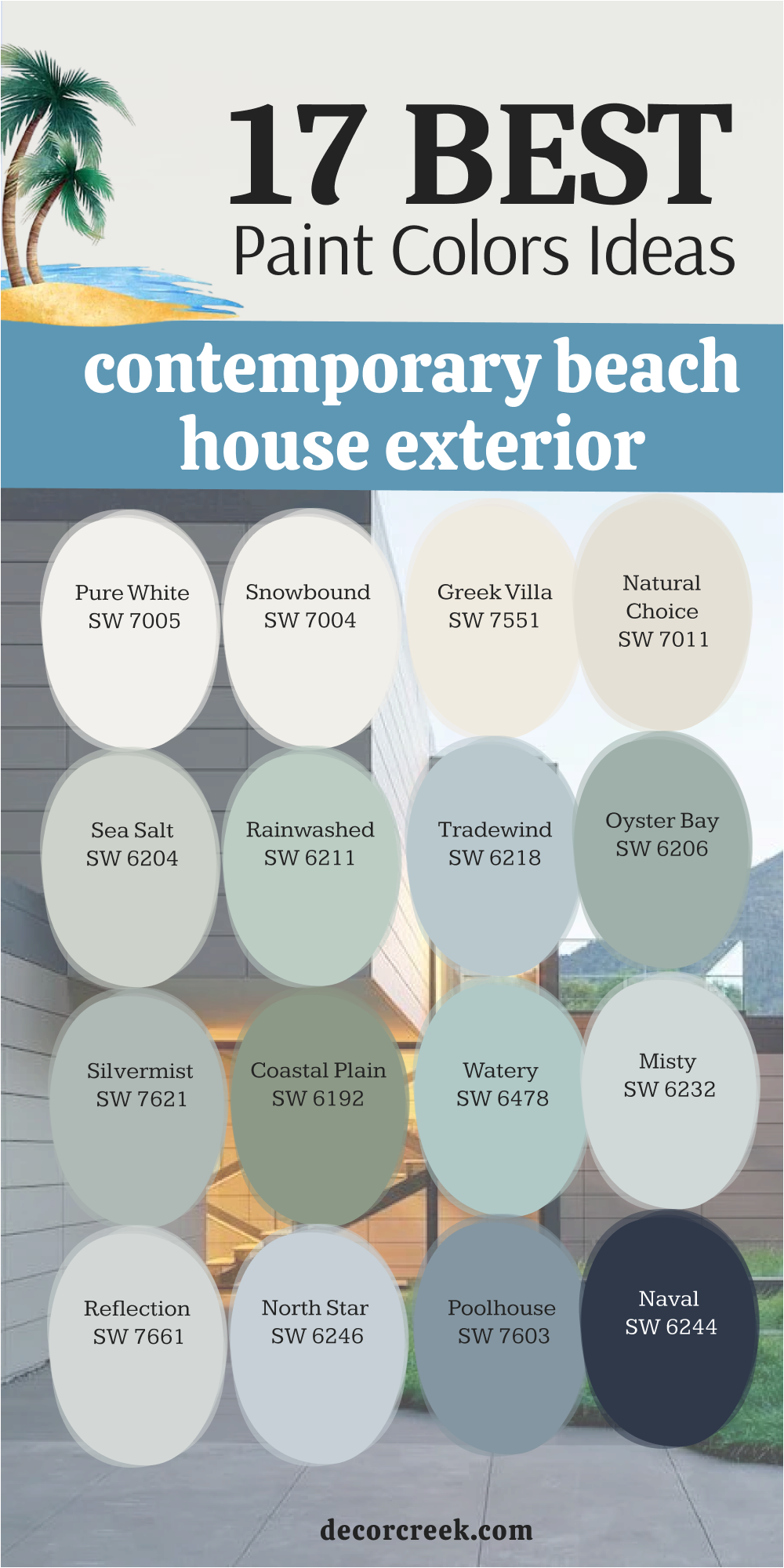 17 paint color ideas for the contemporary beach house exterior