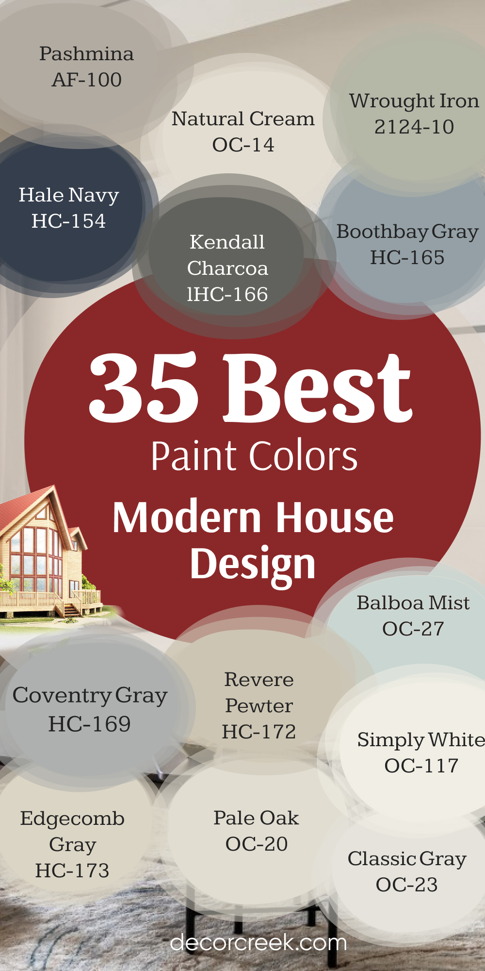 35 best paint colors to use in Modern House Design