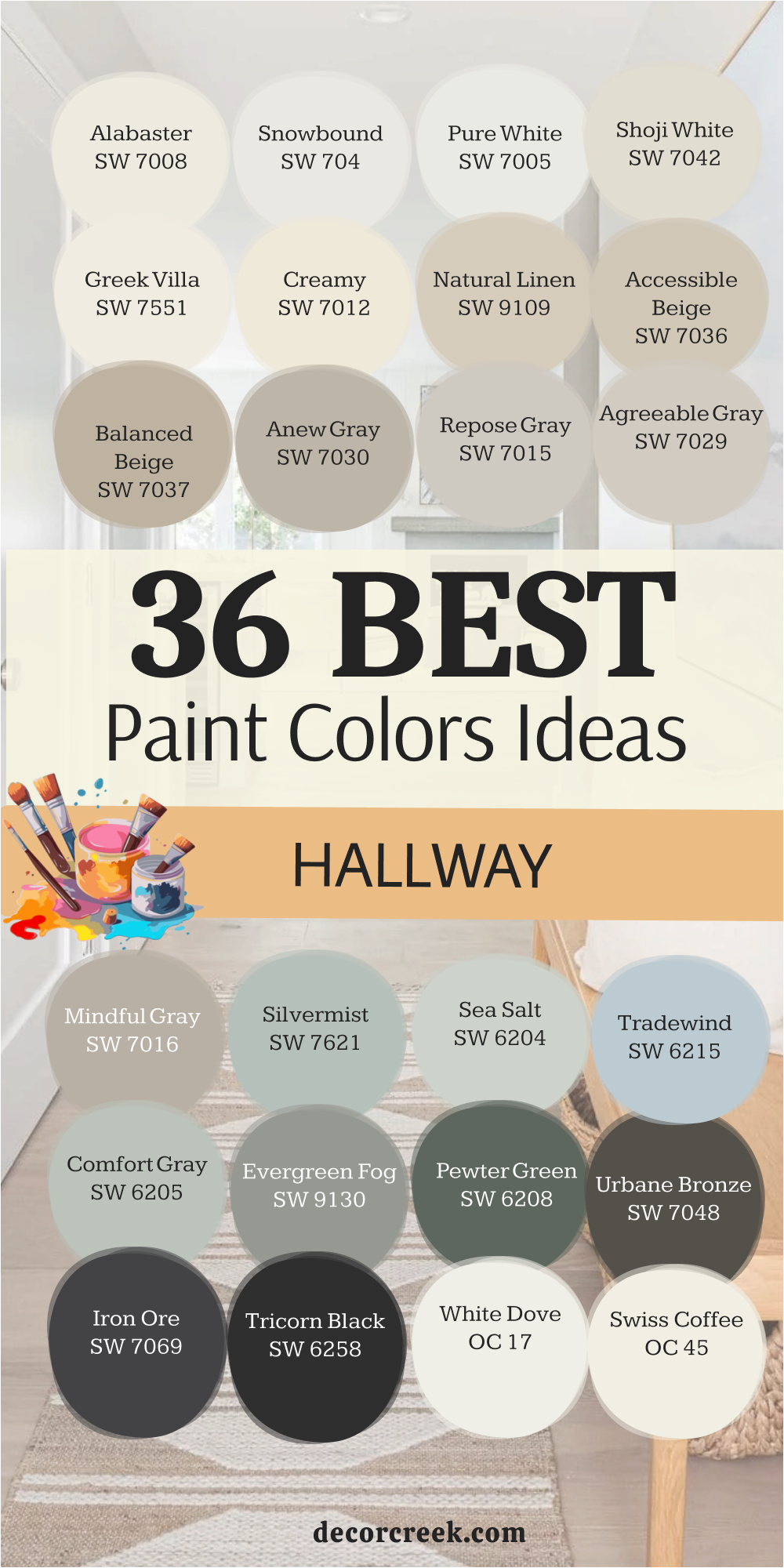 36 trendy hallway paint ideas