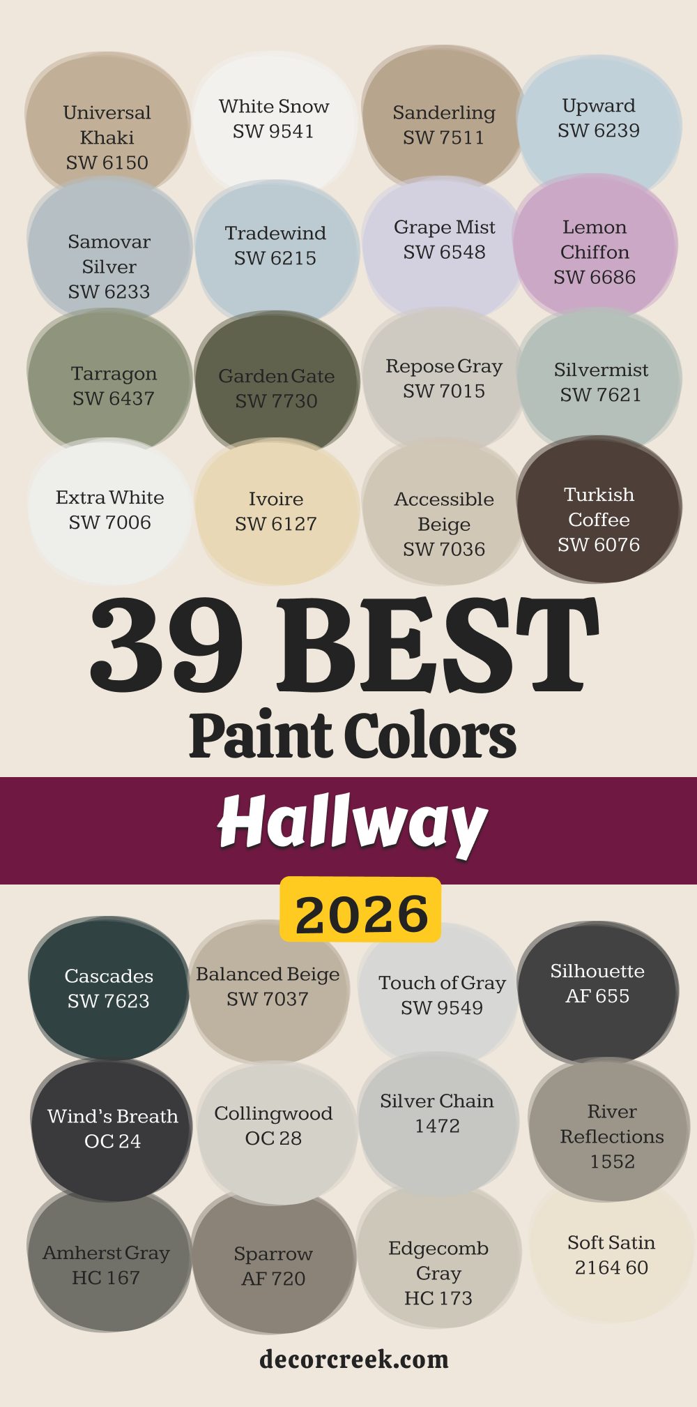 39 best hallway paint colors in 2026