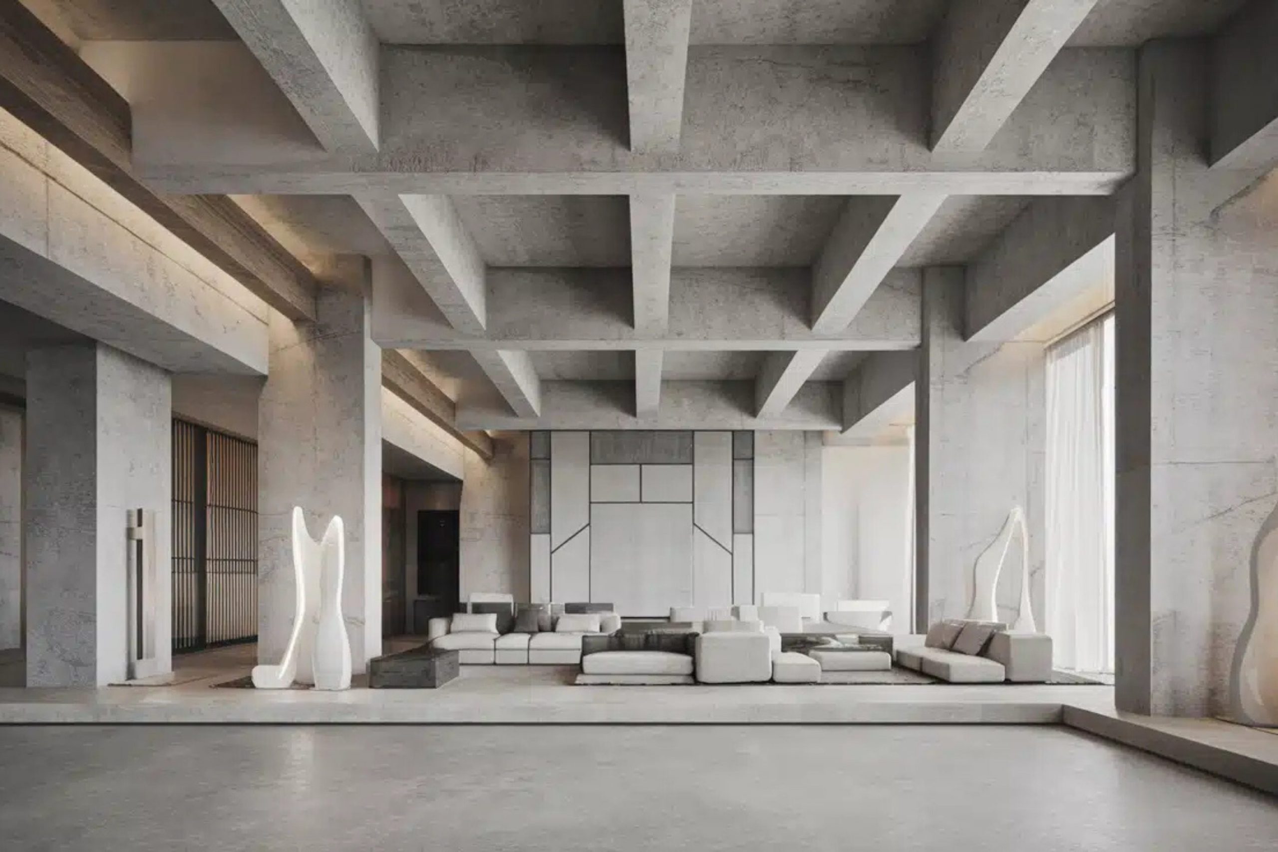 How I Choose the Perfect Paint Shades for a Brutalist Interior