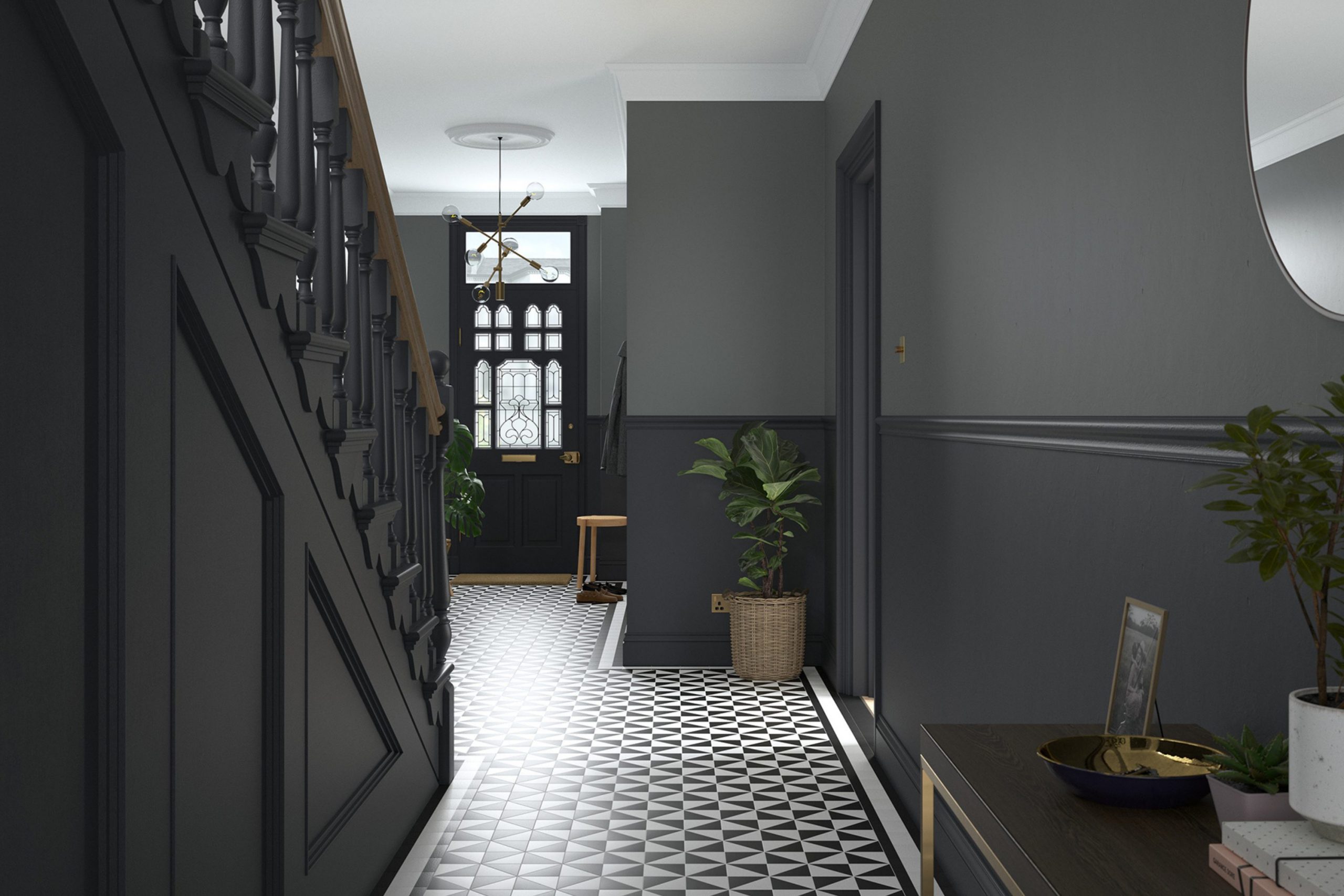 How I Choose the Right Deep and Moody Shade for a Hallway