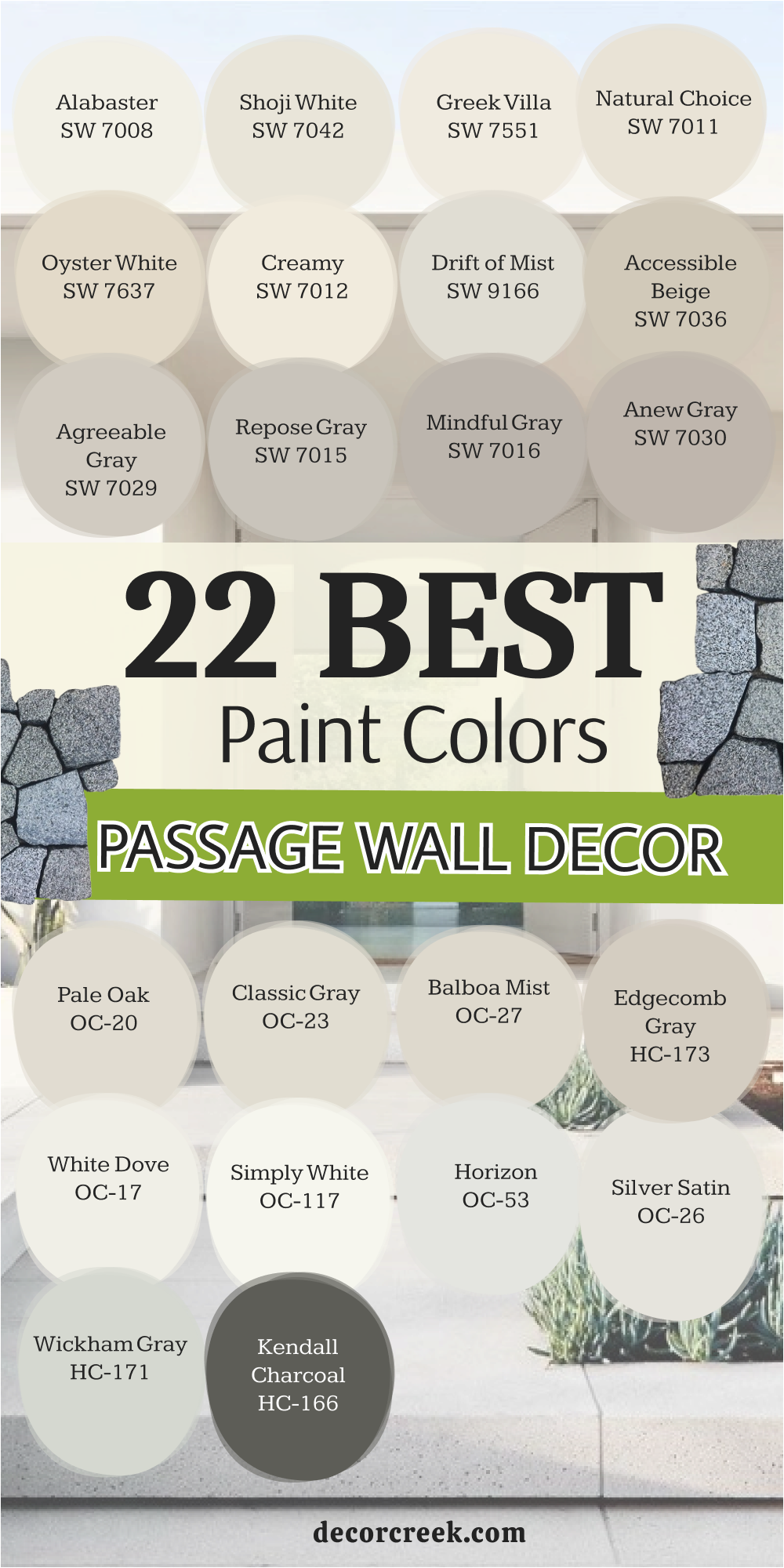 22 Passage Wall Decor paint colors