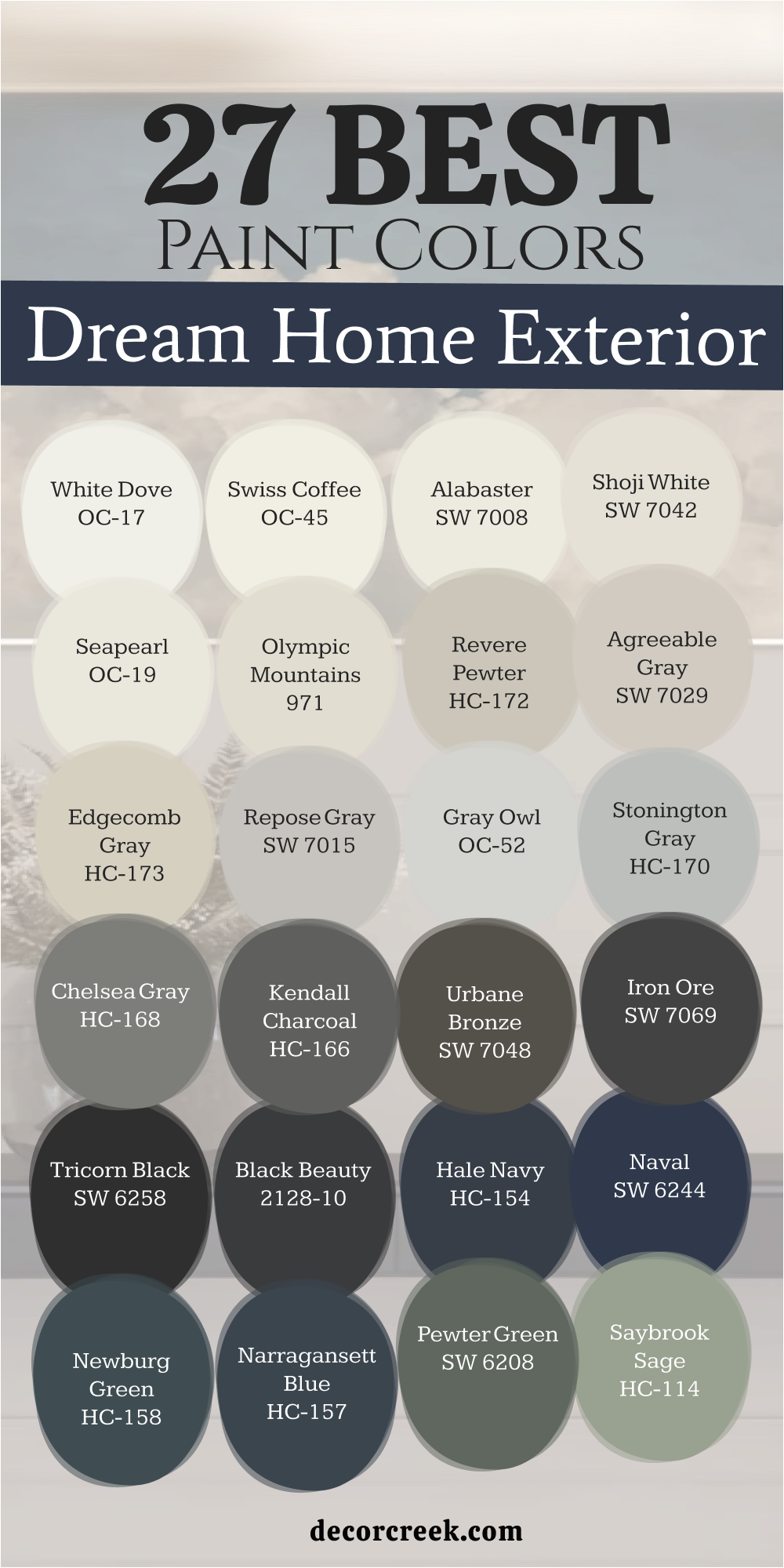 27 Best dream home exterior colors