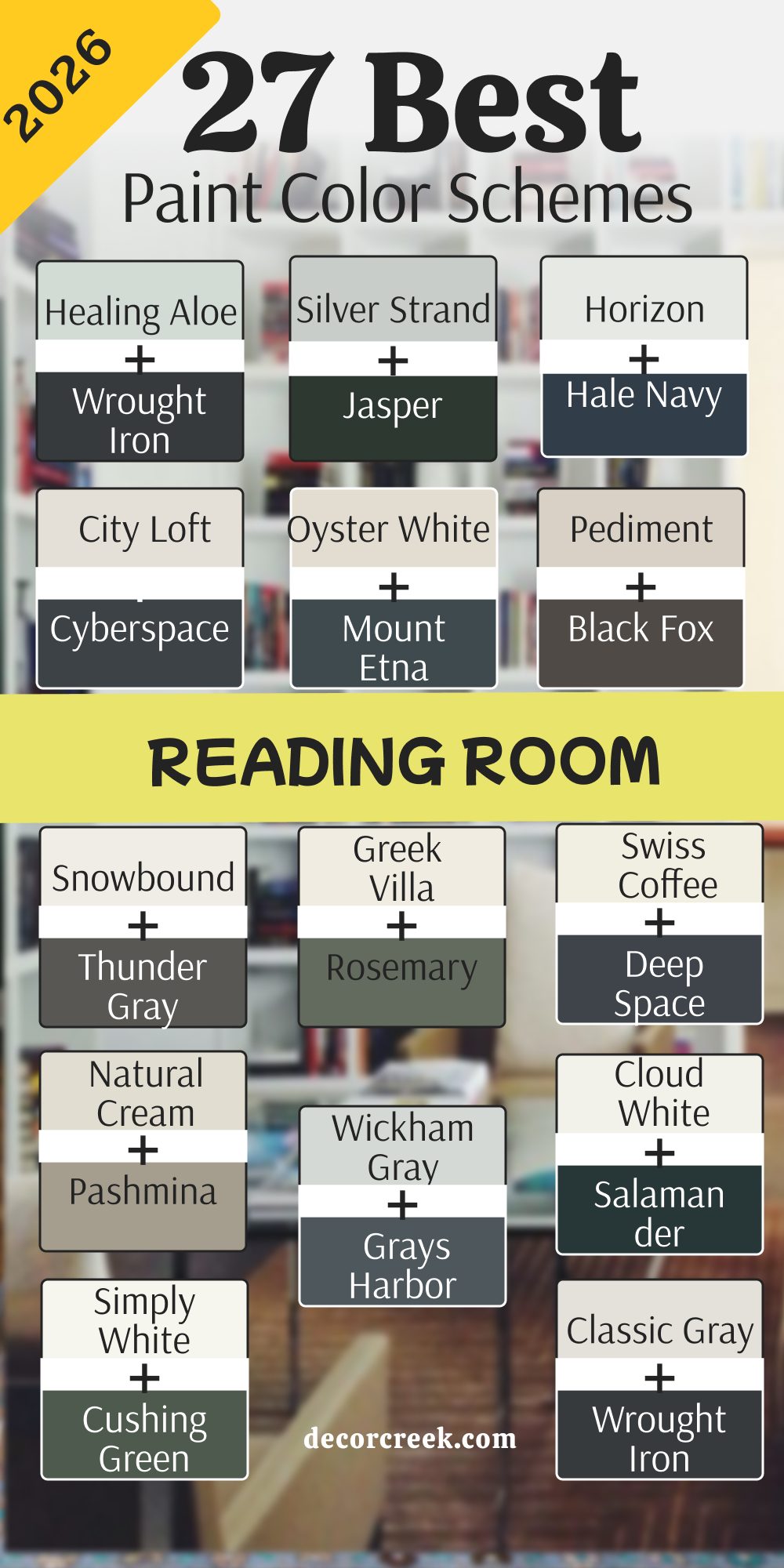 27 best Reading room paint color schemes in 2026