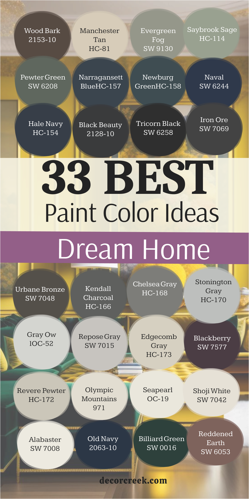 33 Best dream home paint color ideas