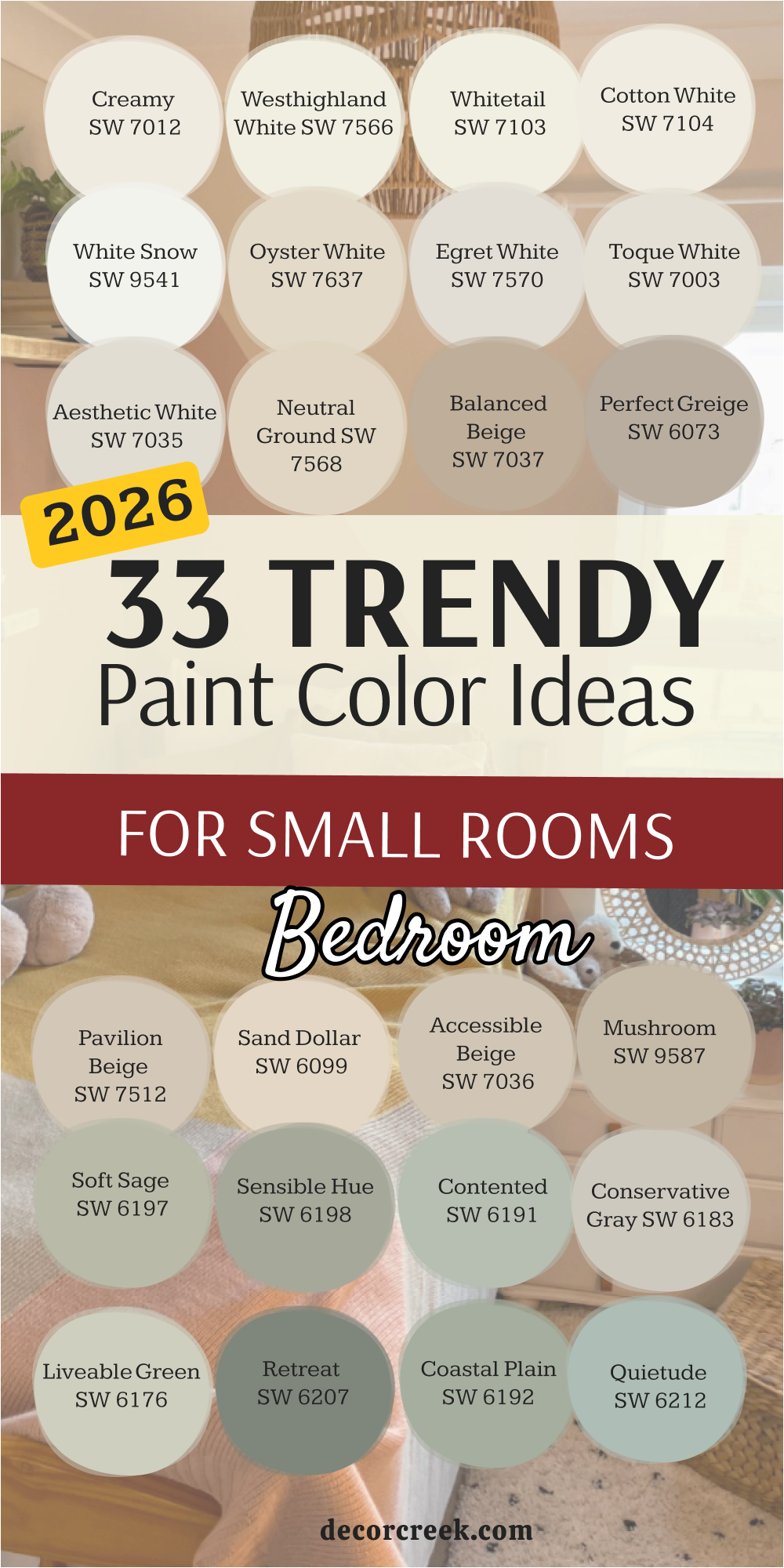 33 trendy Bedroom paint Ideas For Small Rooms in 2026