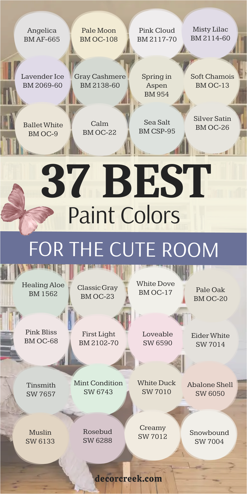 37 paint colors for the Cute room