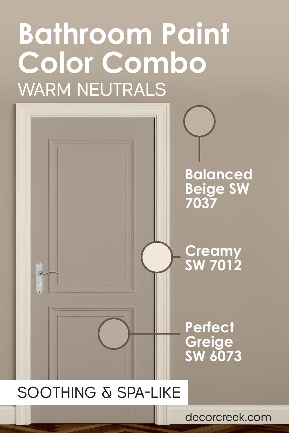 Balanced Beige SW 703+ Perfect Greige SW 6073 + Creamy SW 7012