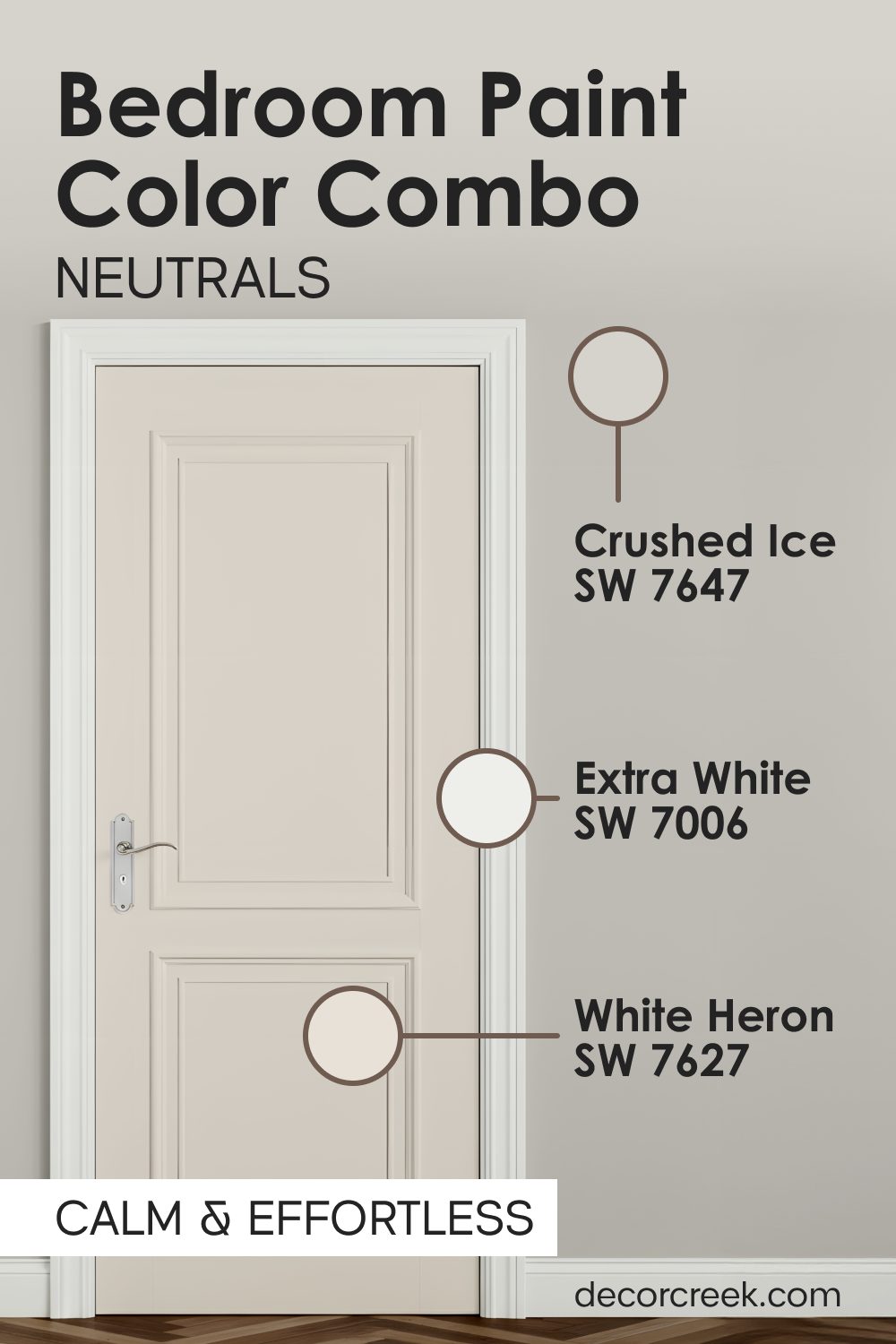 Crushed Ice SW 7647 + White Heron SW 7627 + Extra White SW 7006