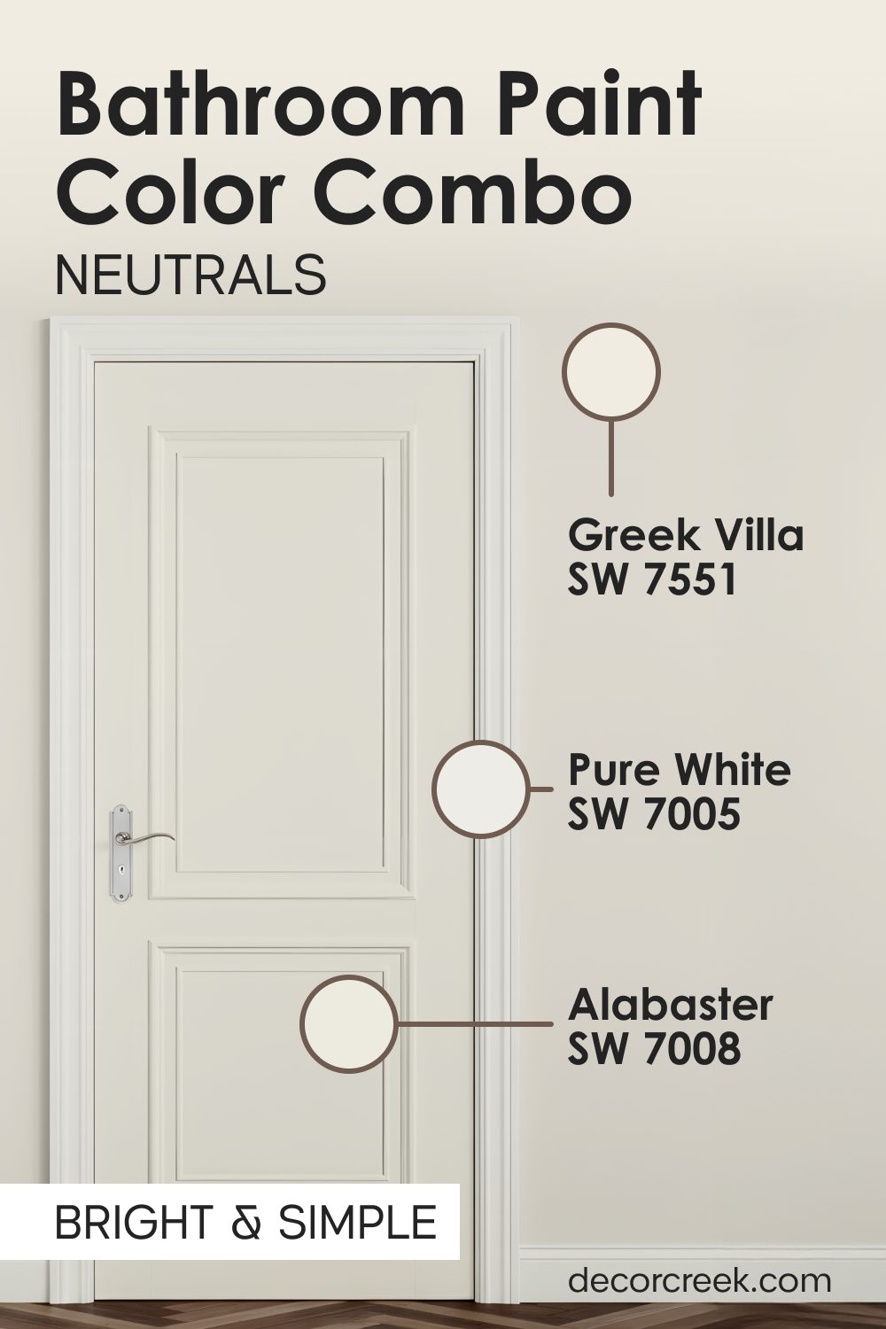 Greek Villa SW 7551+ Alabaster SW 7008 + Pure White SW 7005
