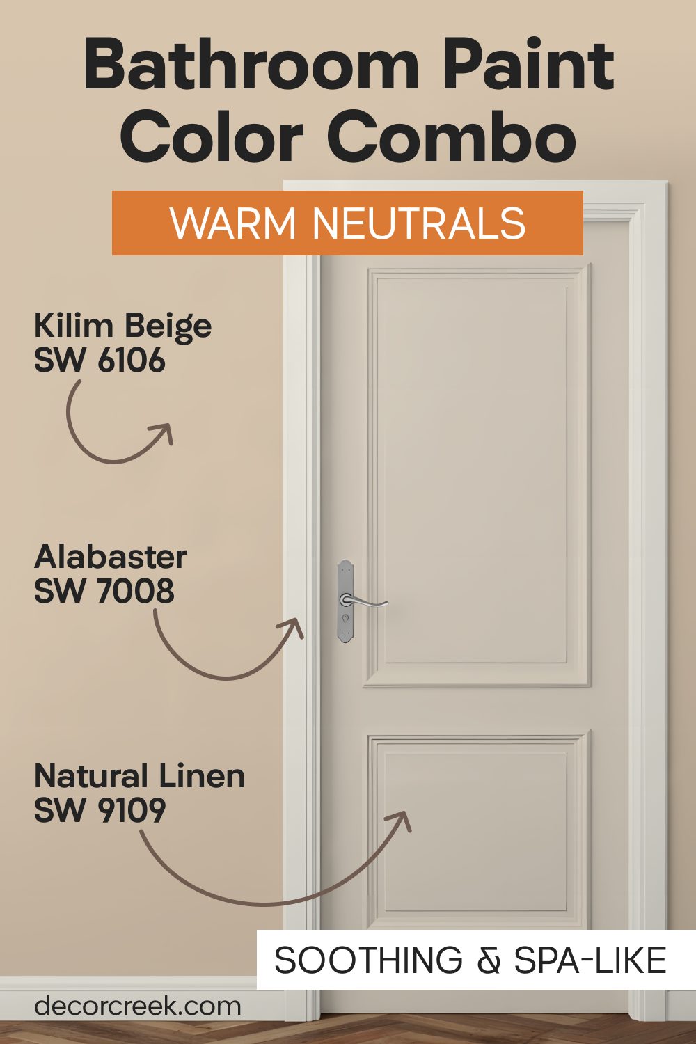 Kilim Beige SW 6106+ Natural Linen SW 9109 + Alabaster SW 7008