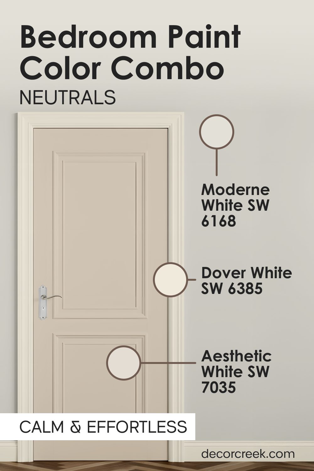 Moderne White SW 6168 + Aesthetic White SW 7035 + Dover White SW 6385