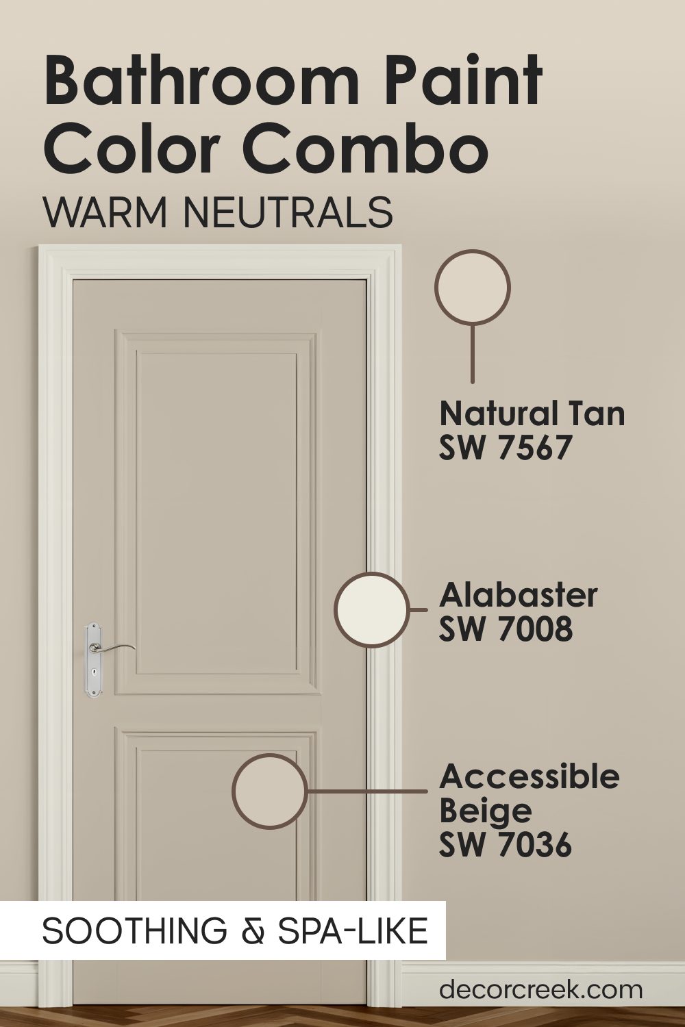 Natural Tan SW 7567+ Accessible Beige SW 7036 + Alabaster SW 7008
