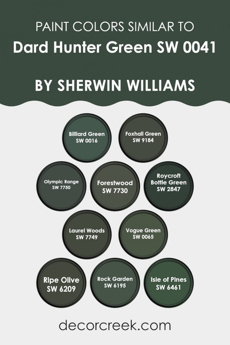 Dard Hunter Green SW 0041 Paint Color by Sherwin Williams - DecorCreek