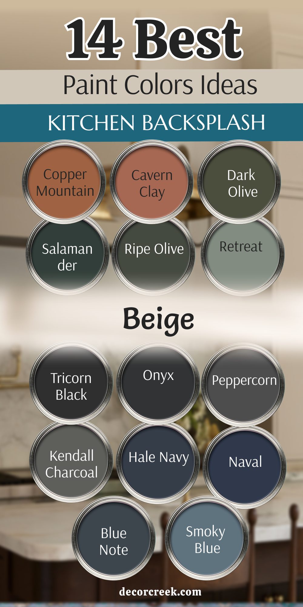 14 paint color ideas for beige kitchen backsplash