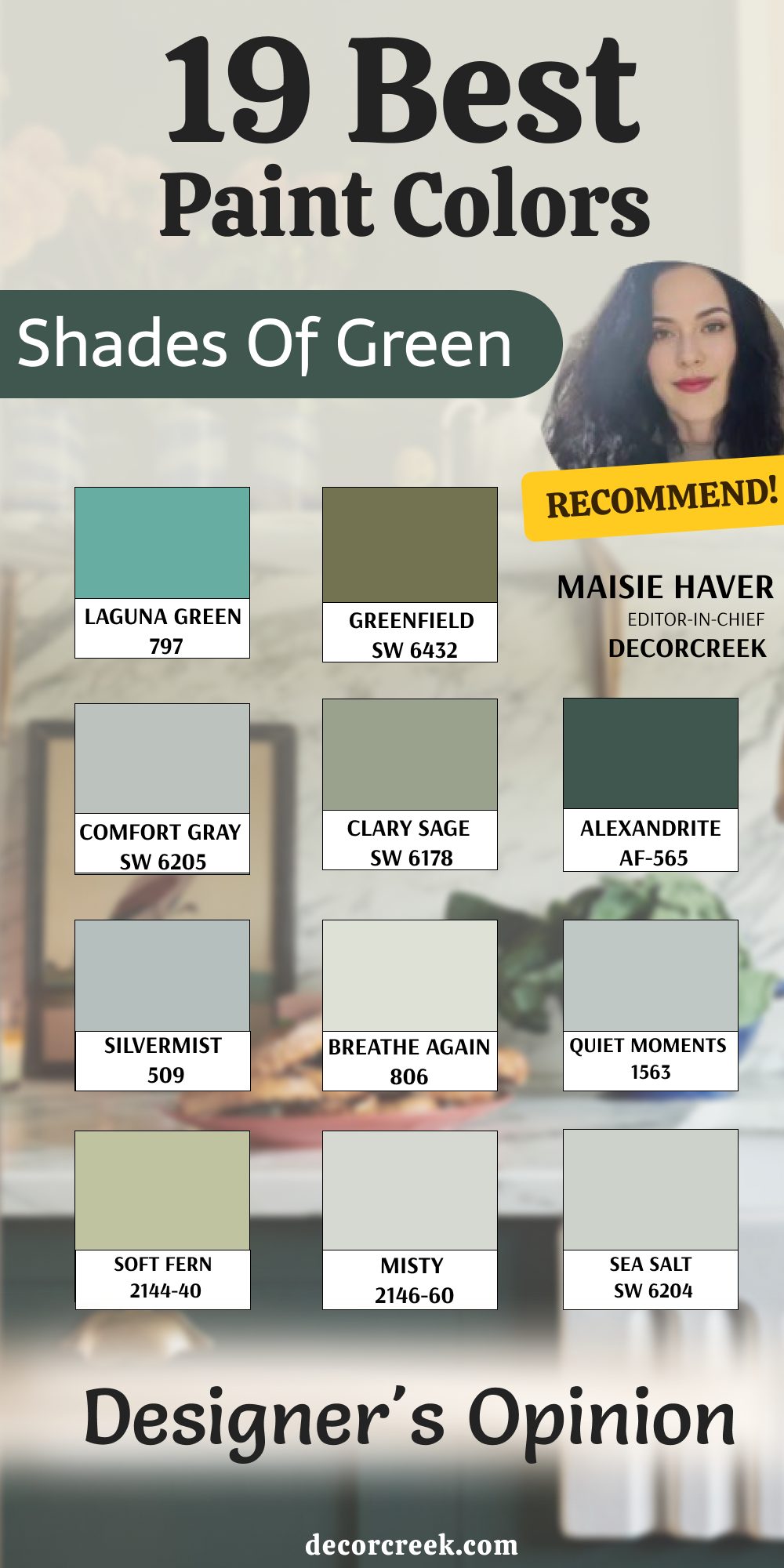 19 best shades of green _ Designer's opinion