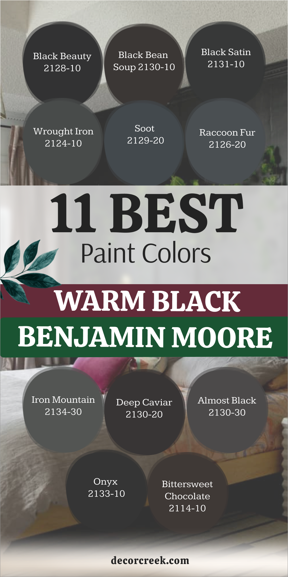 11 Warm Black Paint Colors from benjamin moore