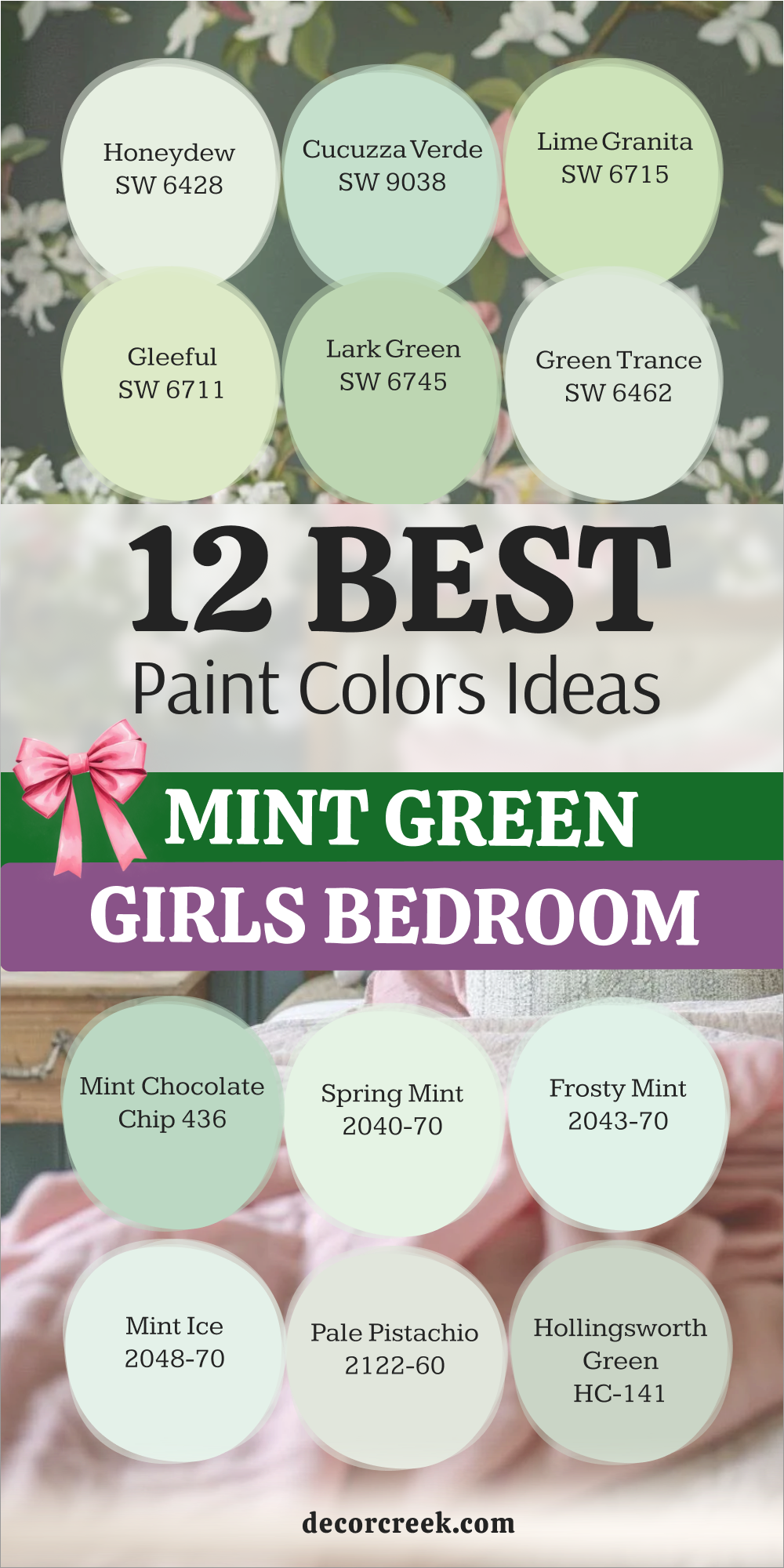 12 mint green girls bedroom paint color ideas