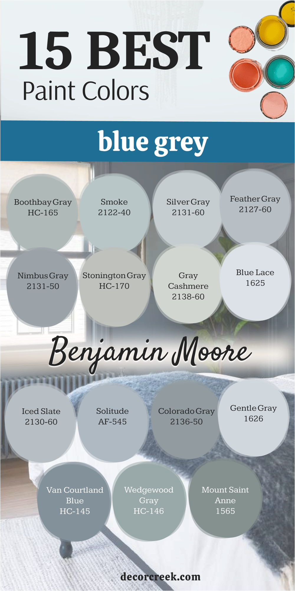 15 best blue grey paint colors by benjamin moore