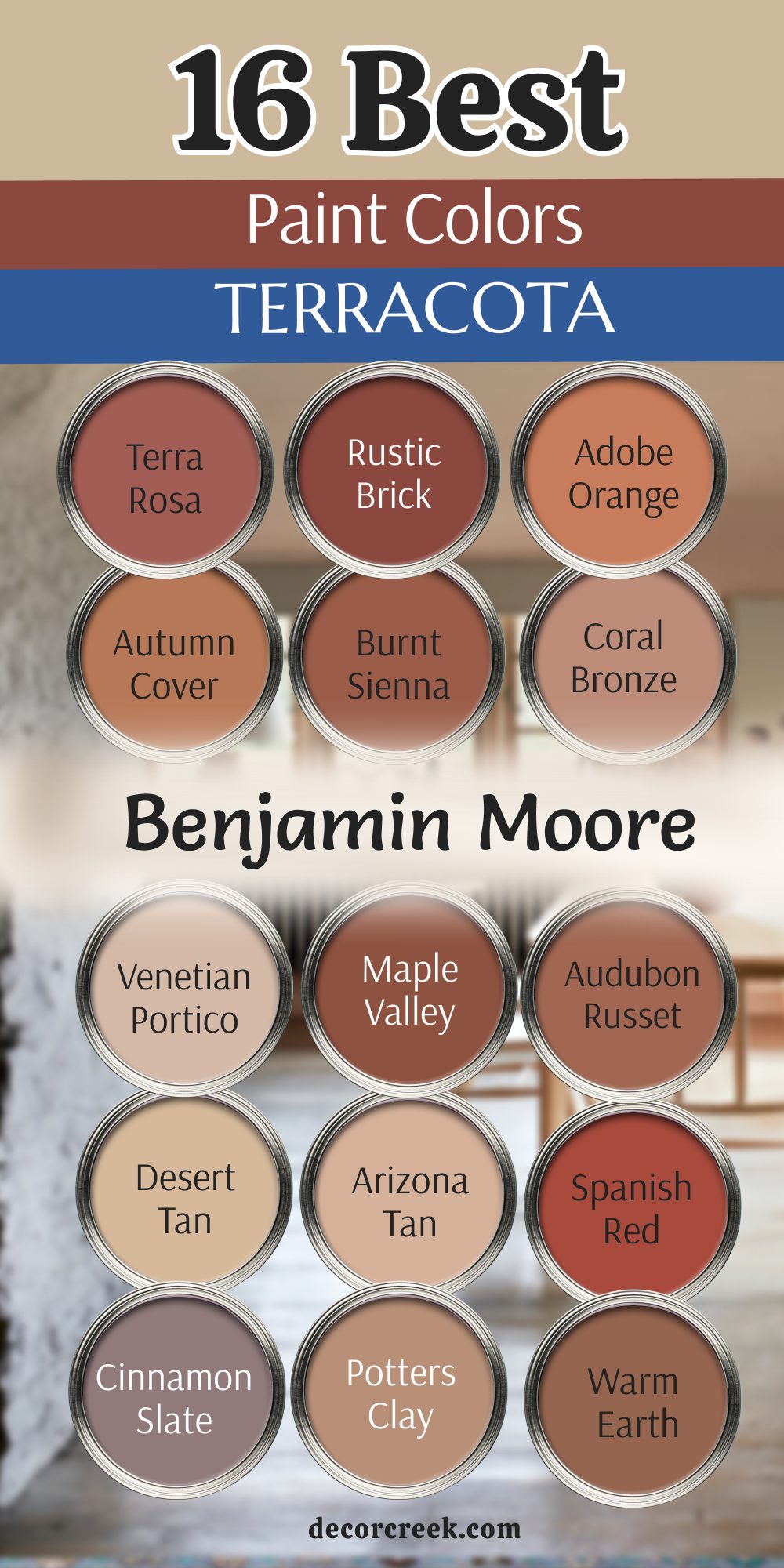 16 best terracota paint colors from benjamin moore