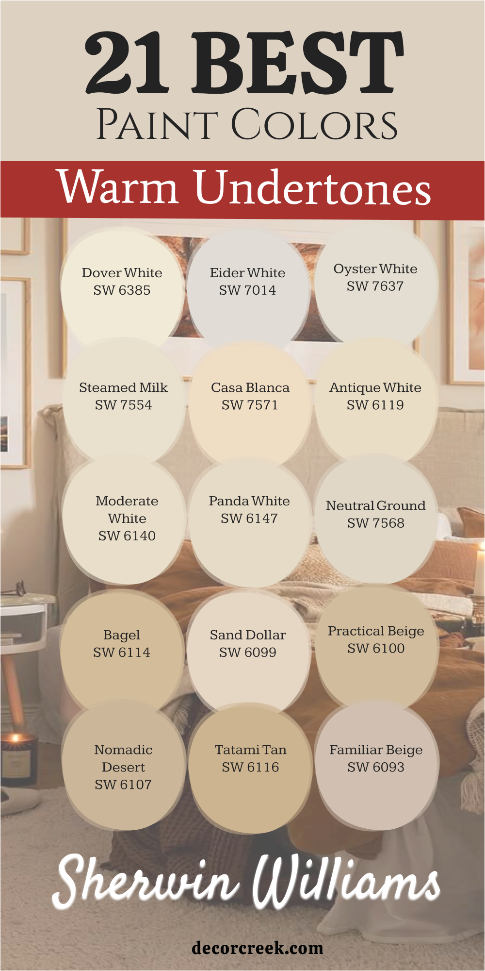 21 best paint colors with warm undertones from sherwin williams
