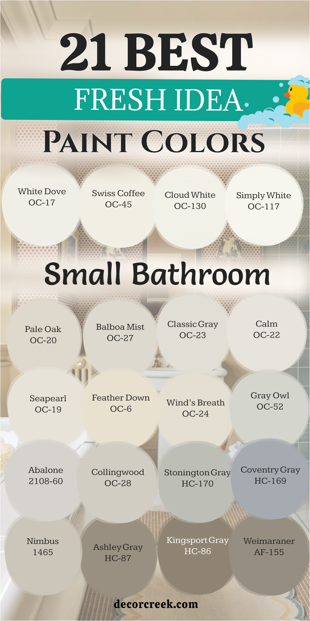 21 fresh idea for the small bathroom paint color