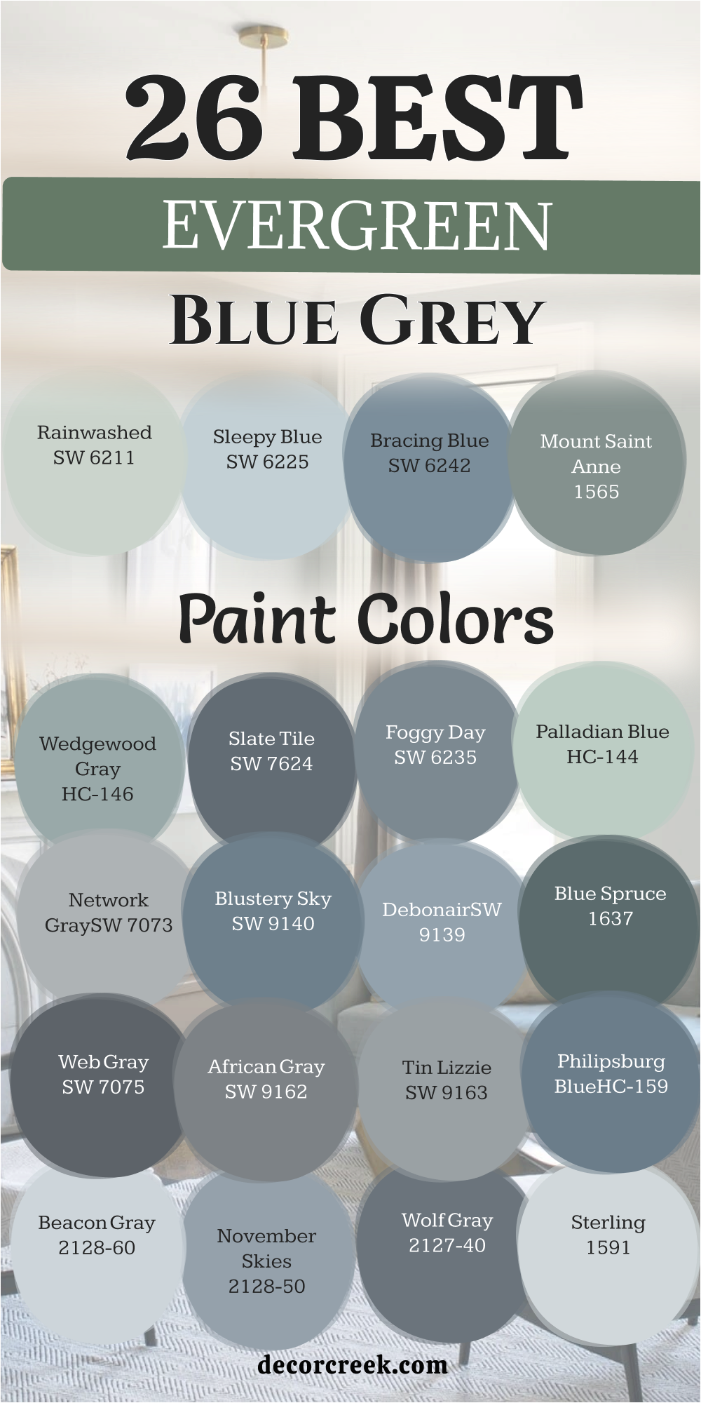 26 evergreen blue grey paint colors