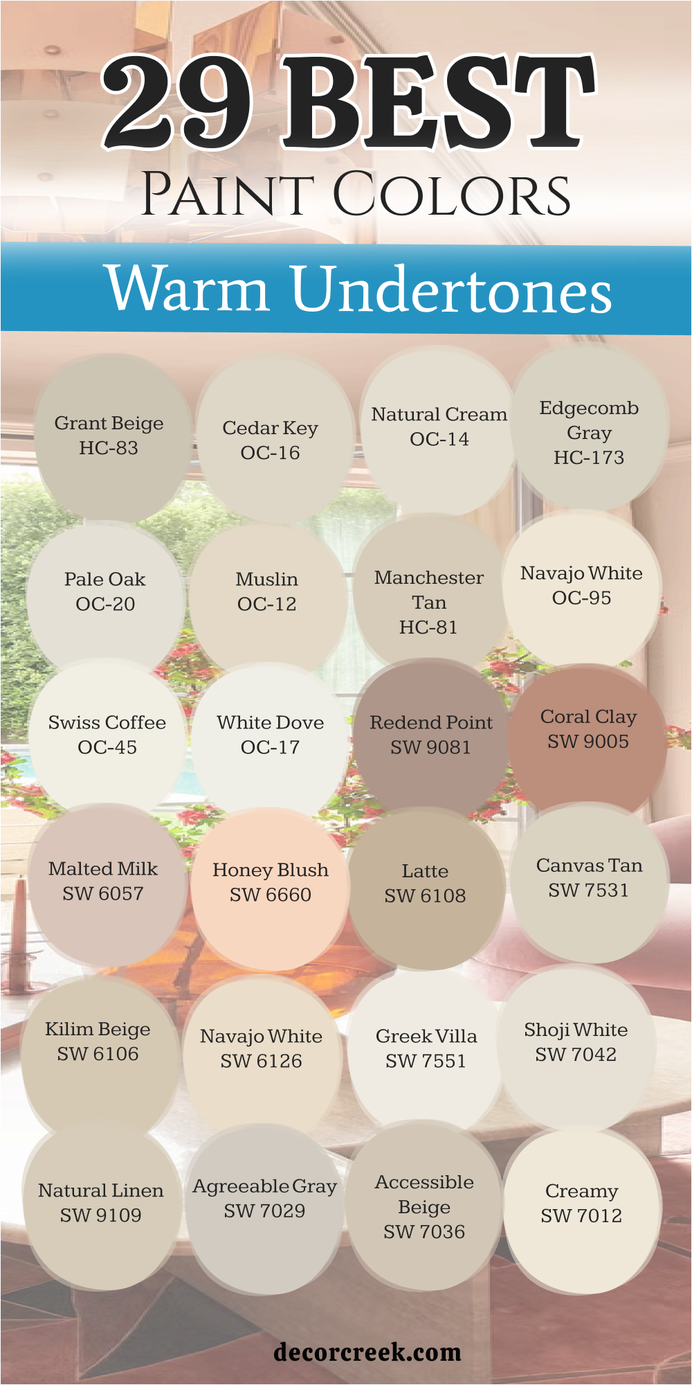 29 best paint colors with warm undertones