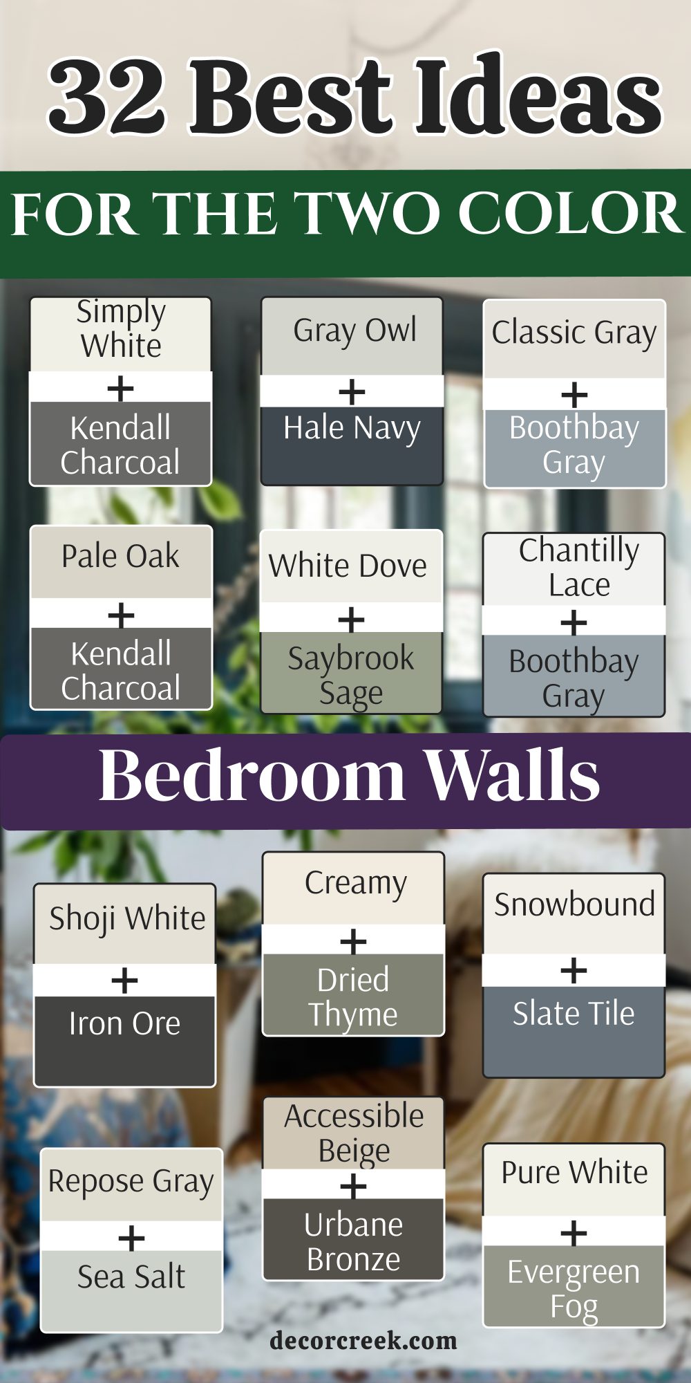 32 best ideas for the two color bedroom walls
