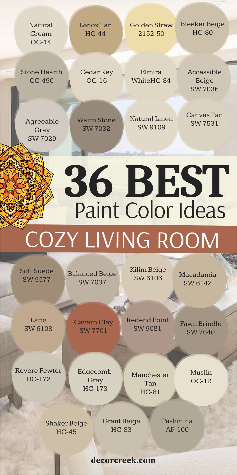 36 Cozy Living Room Paint Color Ideas