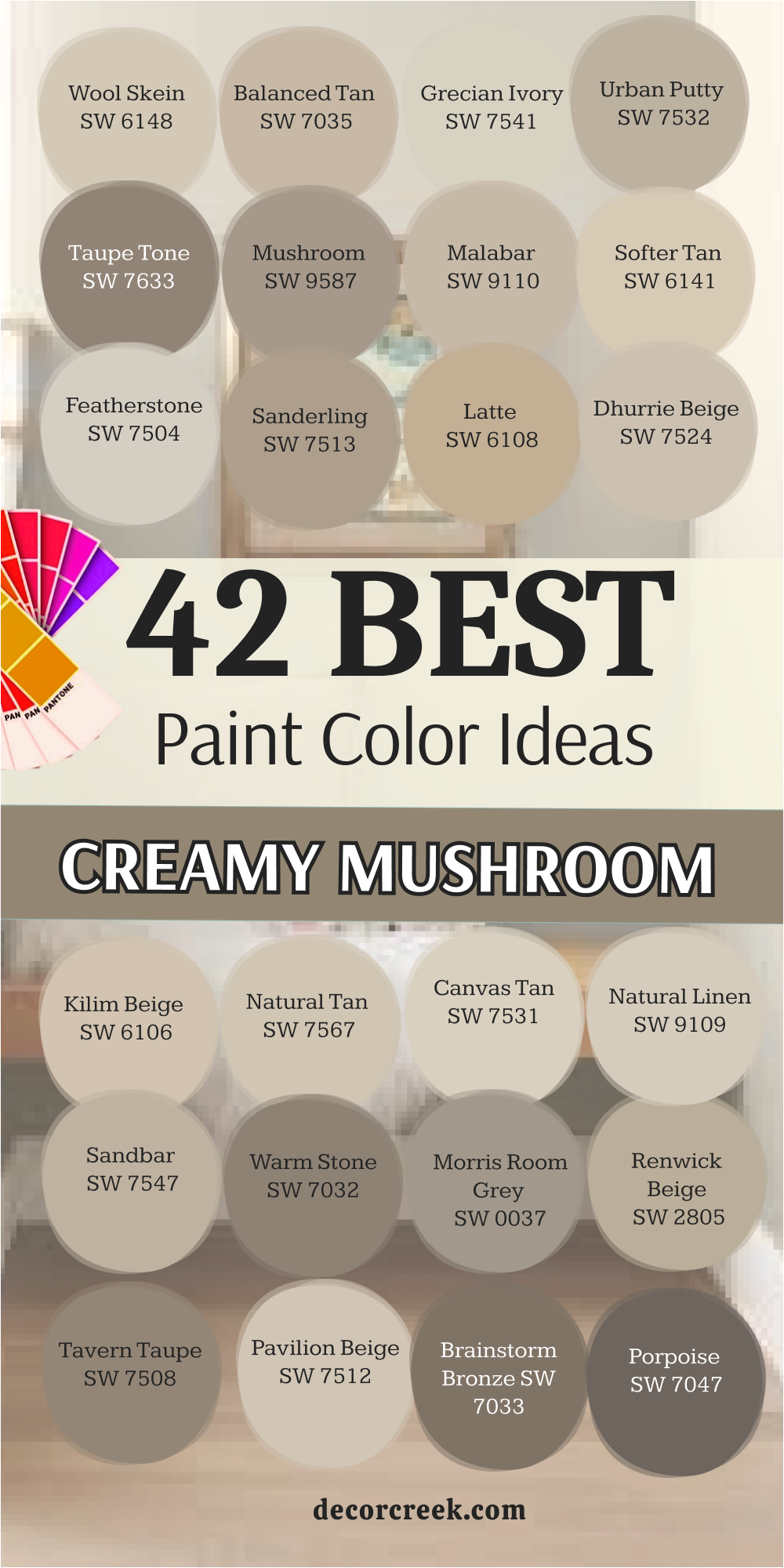 42 top Creamy Mushroom Paint Color