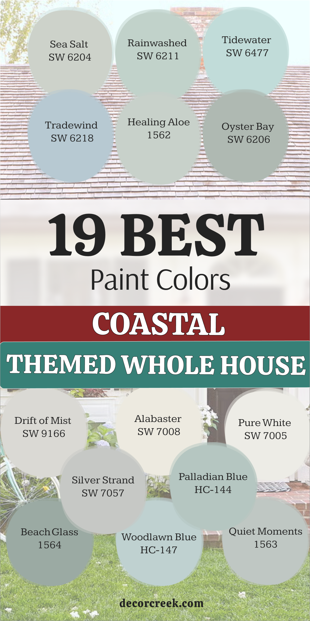 19 coastal themed whole house paint colors